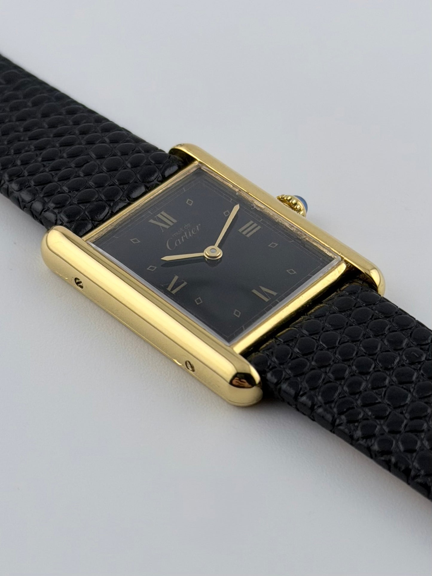 Cartier Must De Tank Quartz - 590005 - Black Dial