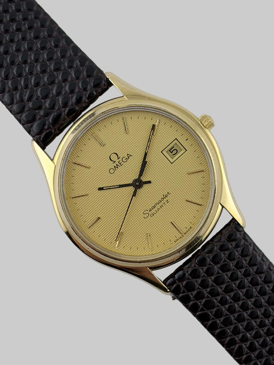 Omega Seamaster Quartz Date 196.0251 - Hobnail Dial