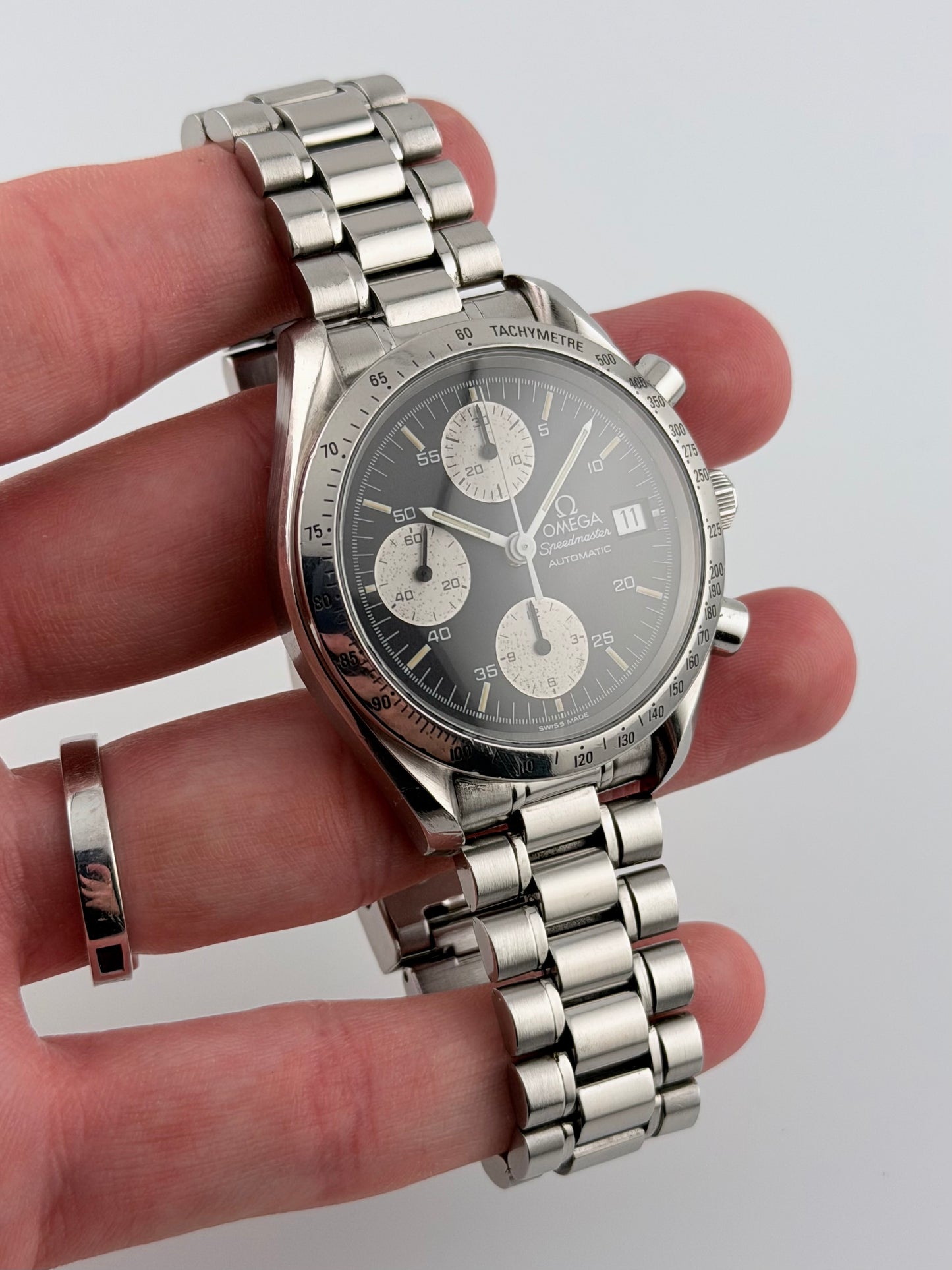 Omega Speedmaster Automatic Date - 175.0043 - Rare Reverse Panda Dial