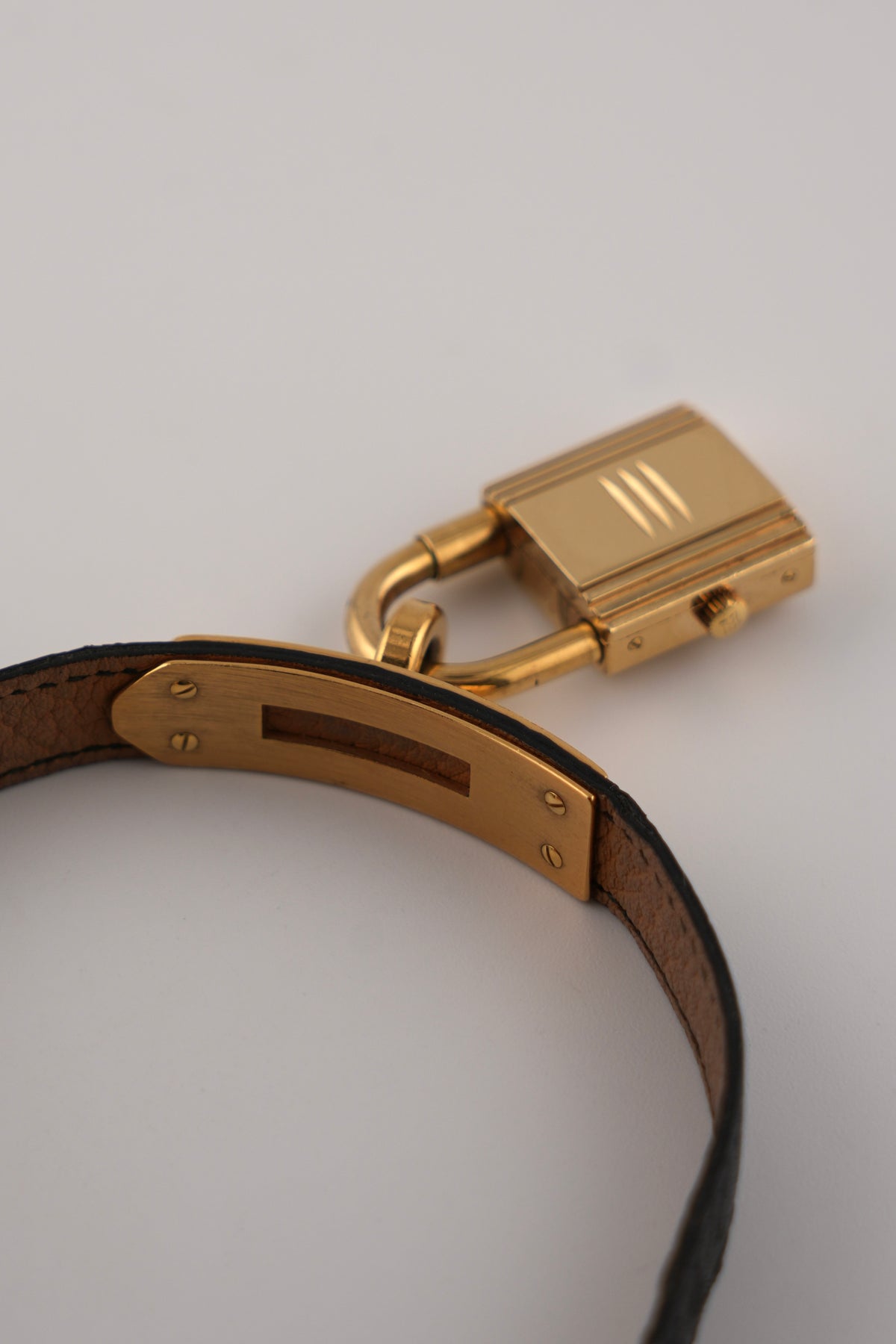 Hermes Paris Kelly Lock Watch -  Black - with Box