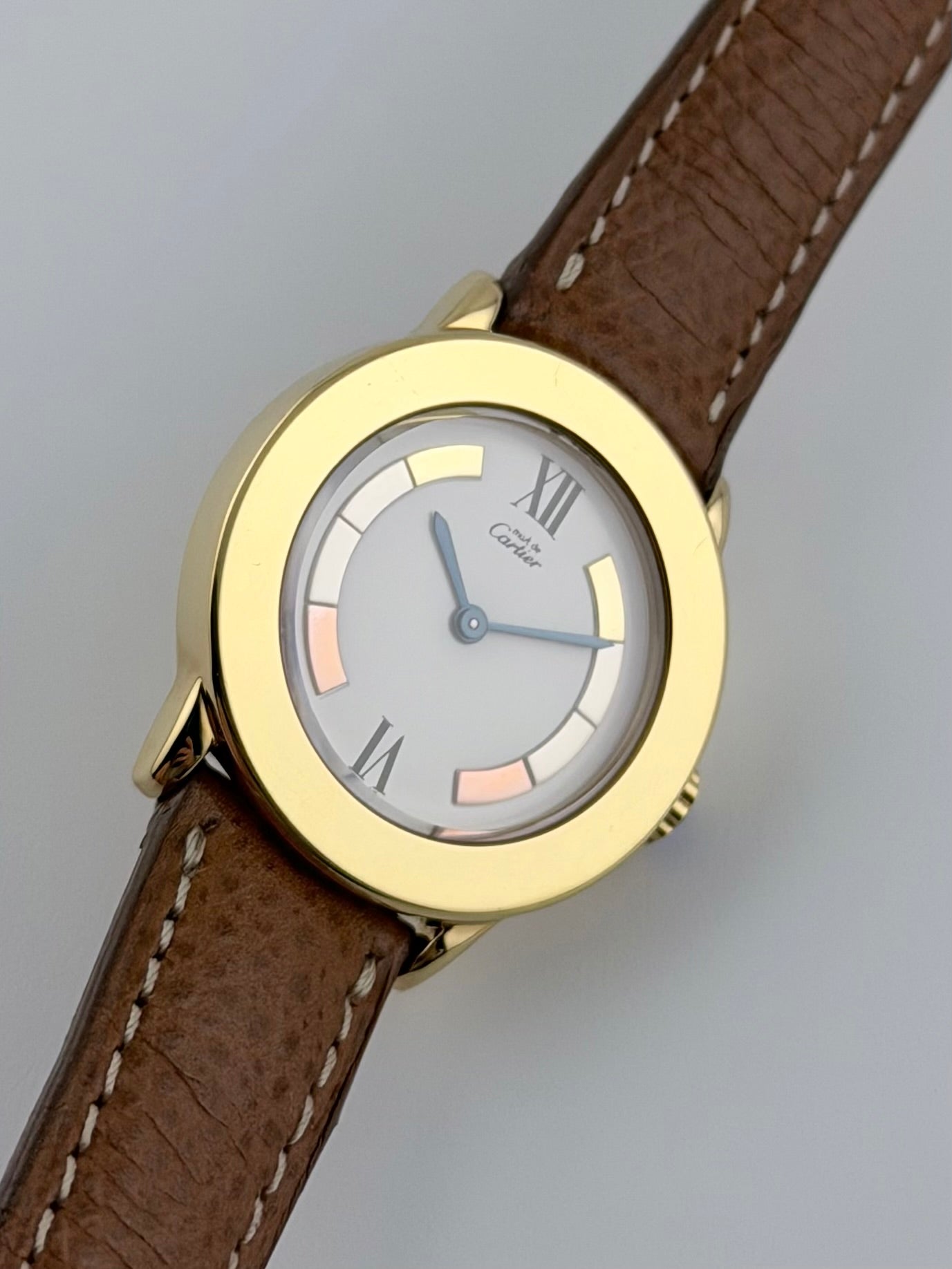 Cartier Must de Ronde Quartz - 1801 Trinity Dial - Box & Papers! - Ladies