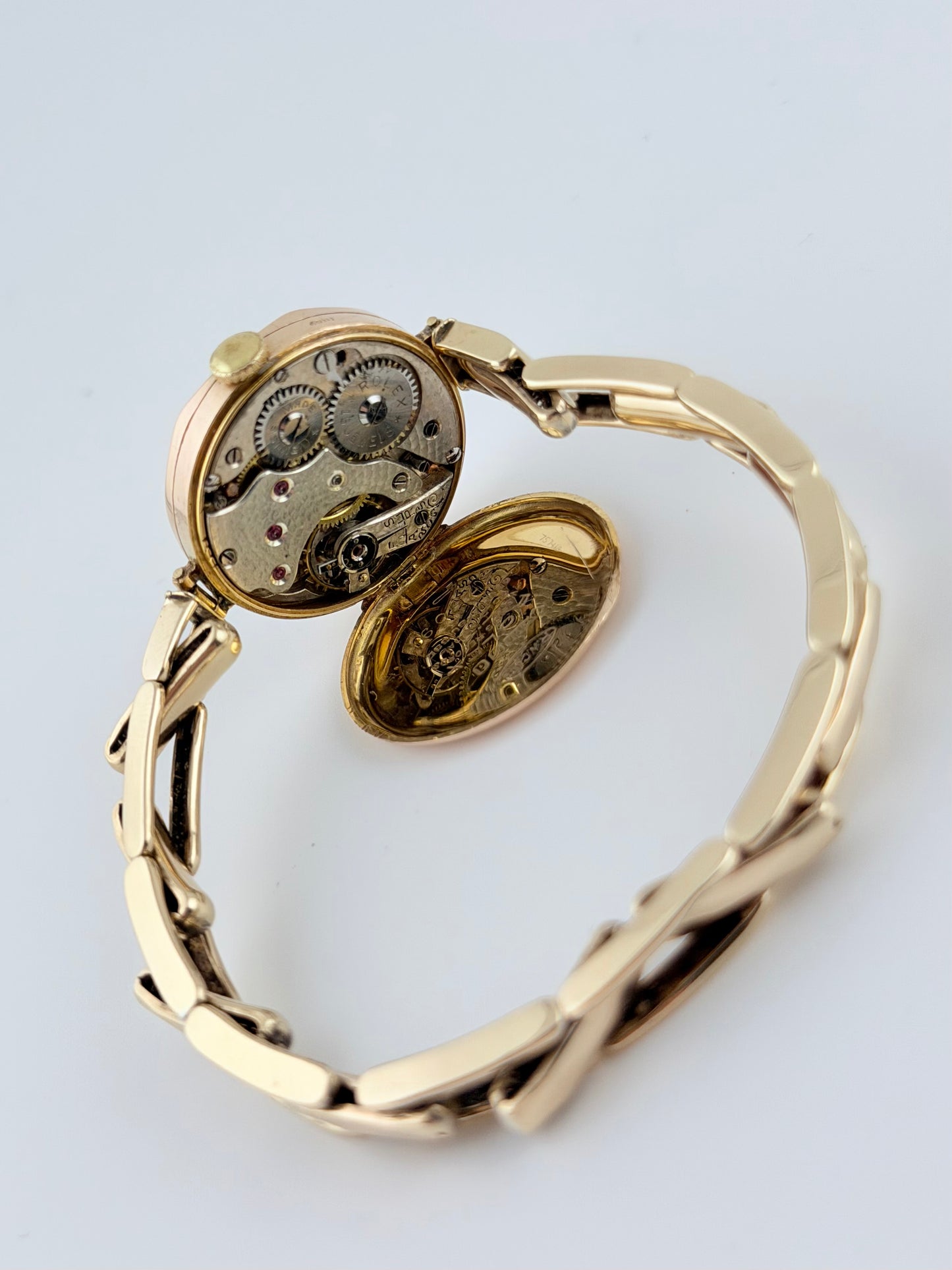 Rolex Ladies Cocktail Watch Manual Wind - Rare 1930 - Solid 9ct Gold