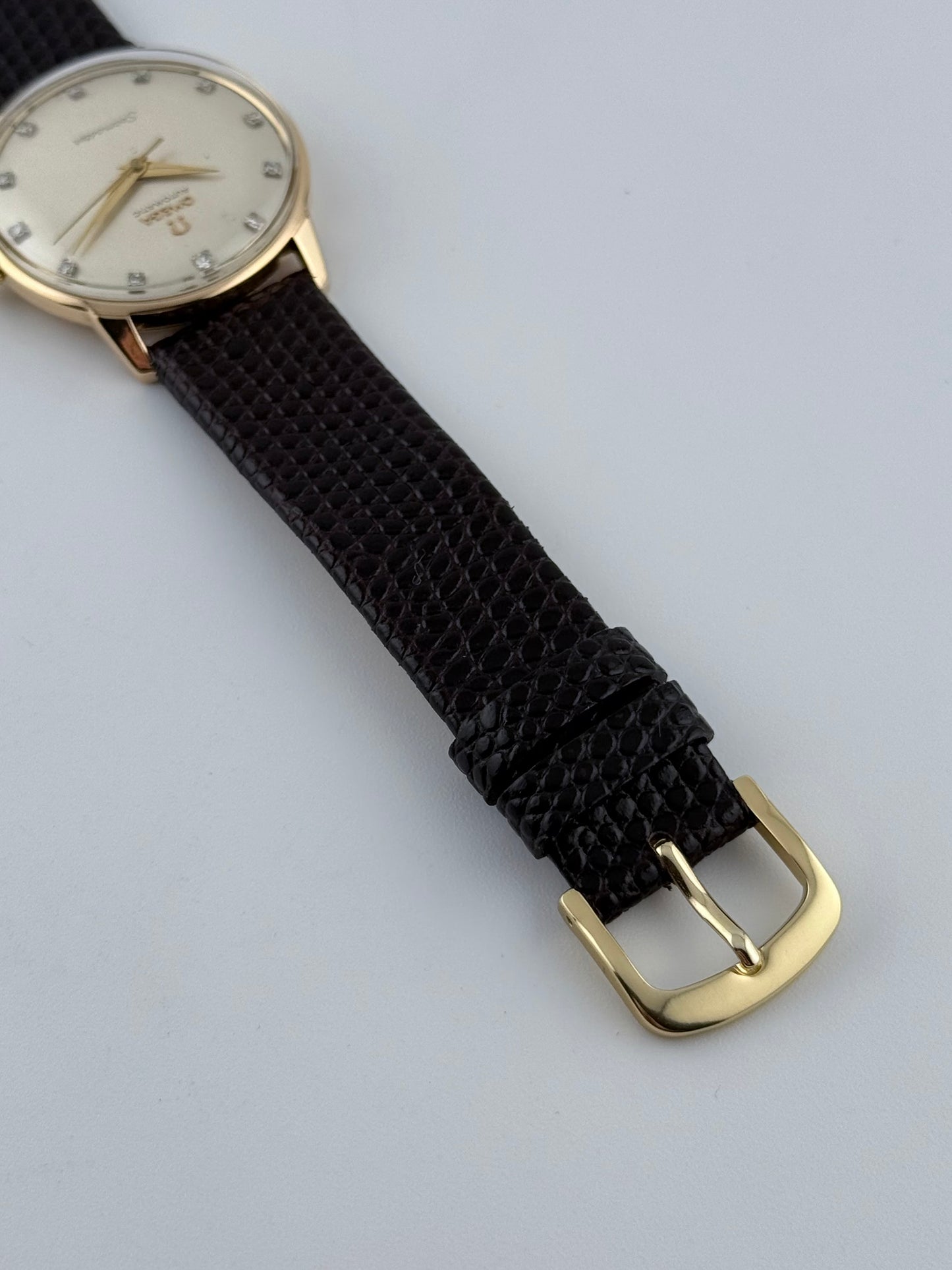 Omega Seamaster Automatic 165.001 - Ultra Rare FACTORY Diamond Dot Dial - Solid 18ct Gold