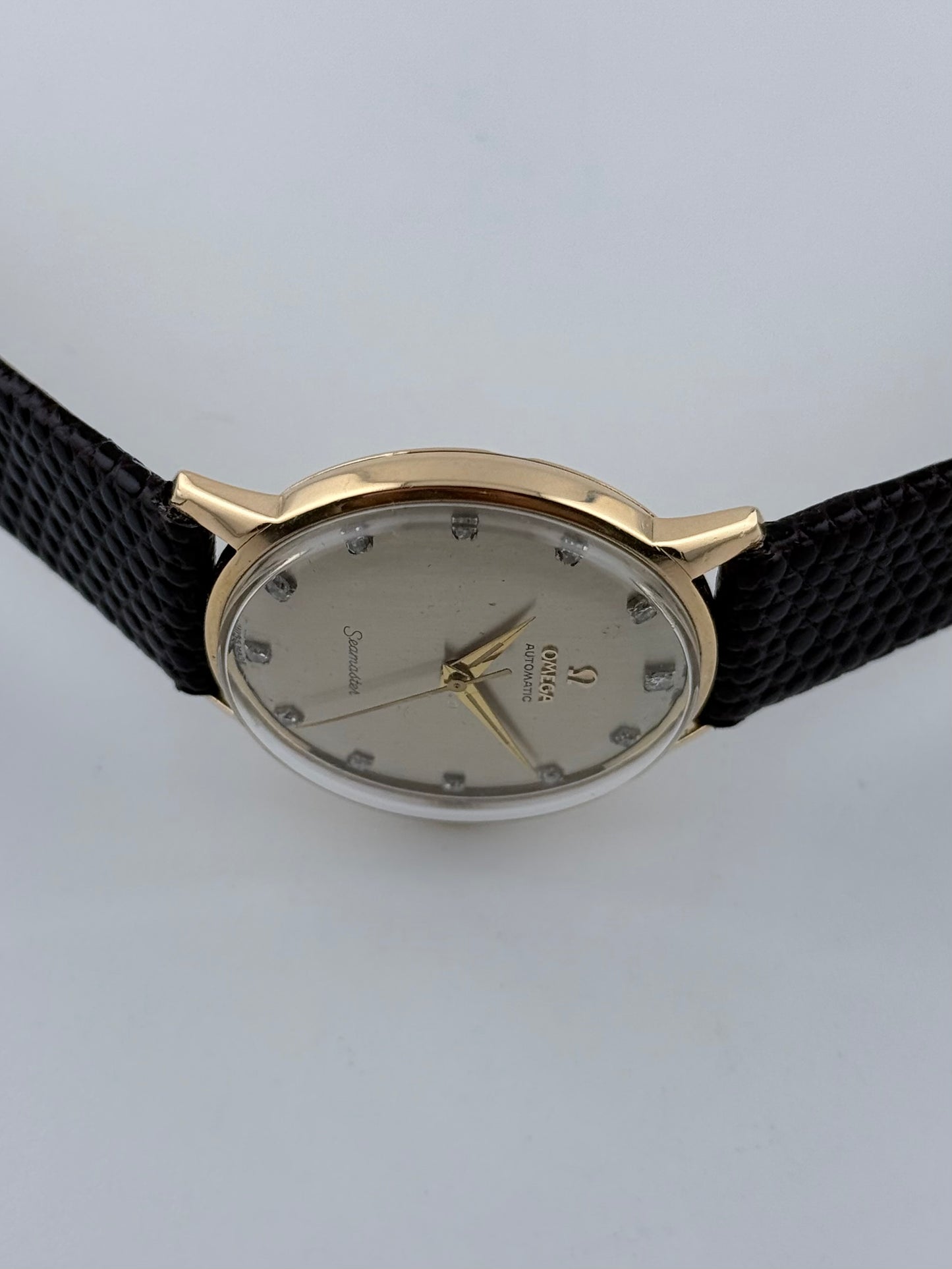 Omega Seamaster Automatic 165.001 - Ultra Rare FACTORY Diamond Dot Dial - Solid 18ct Gold