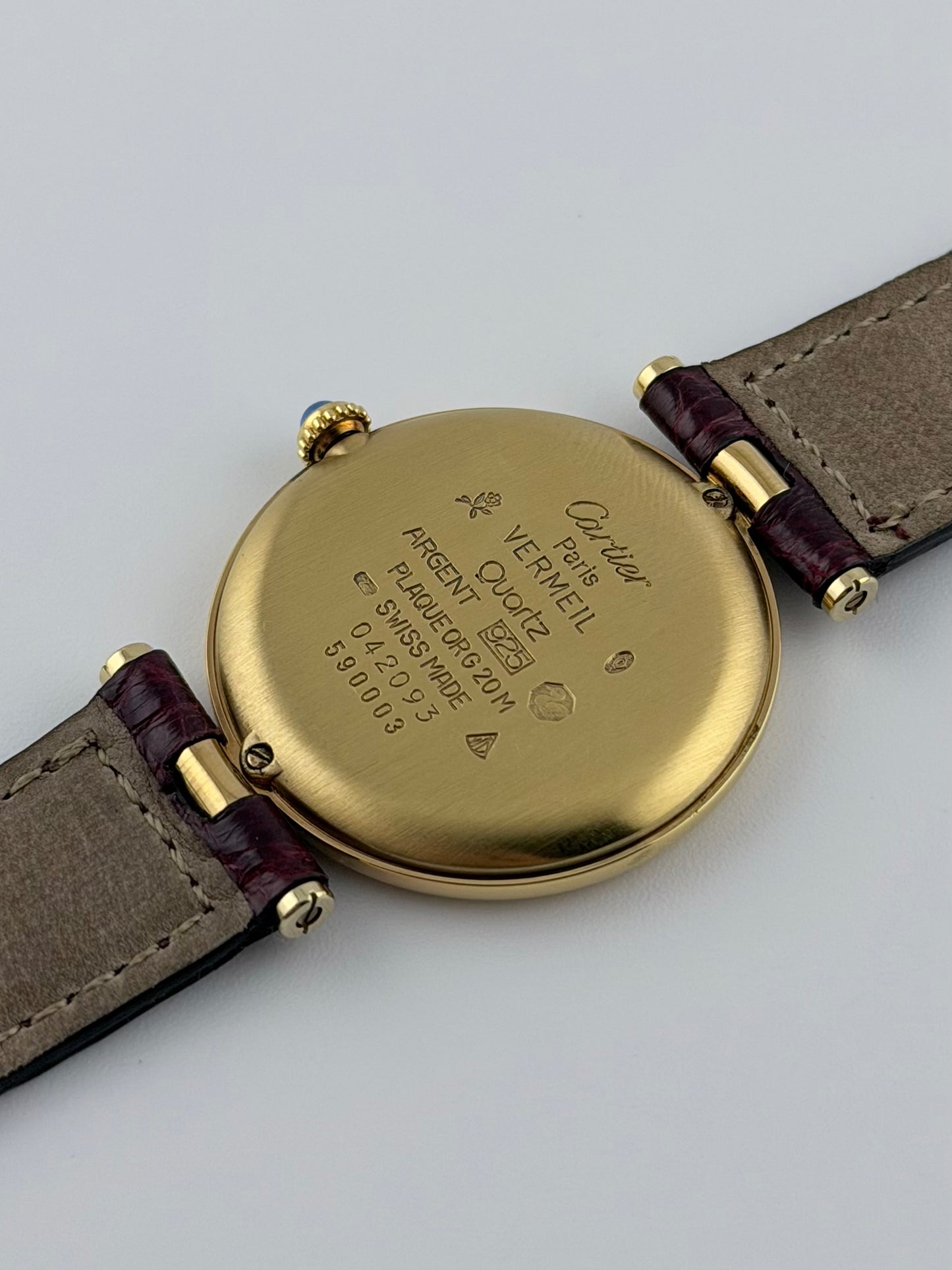 Cartier must de  Vendôme Quartz - 590003 - Two-tone Trinity Dial
