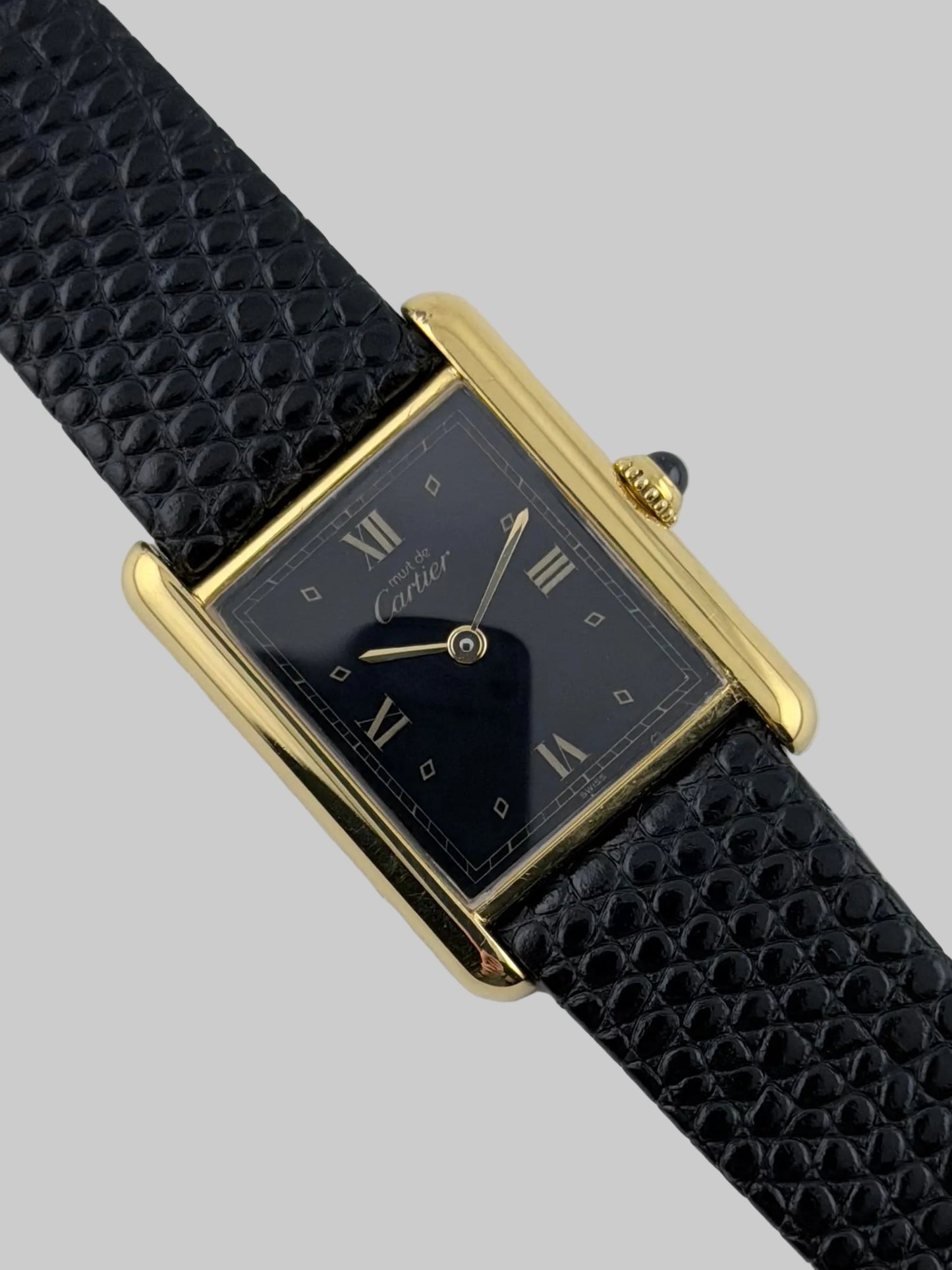 Cartier Must De Tank Quartz - 590005 - Black Dial