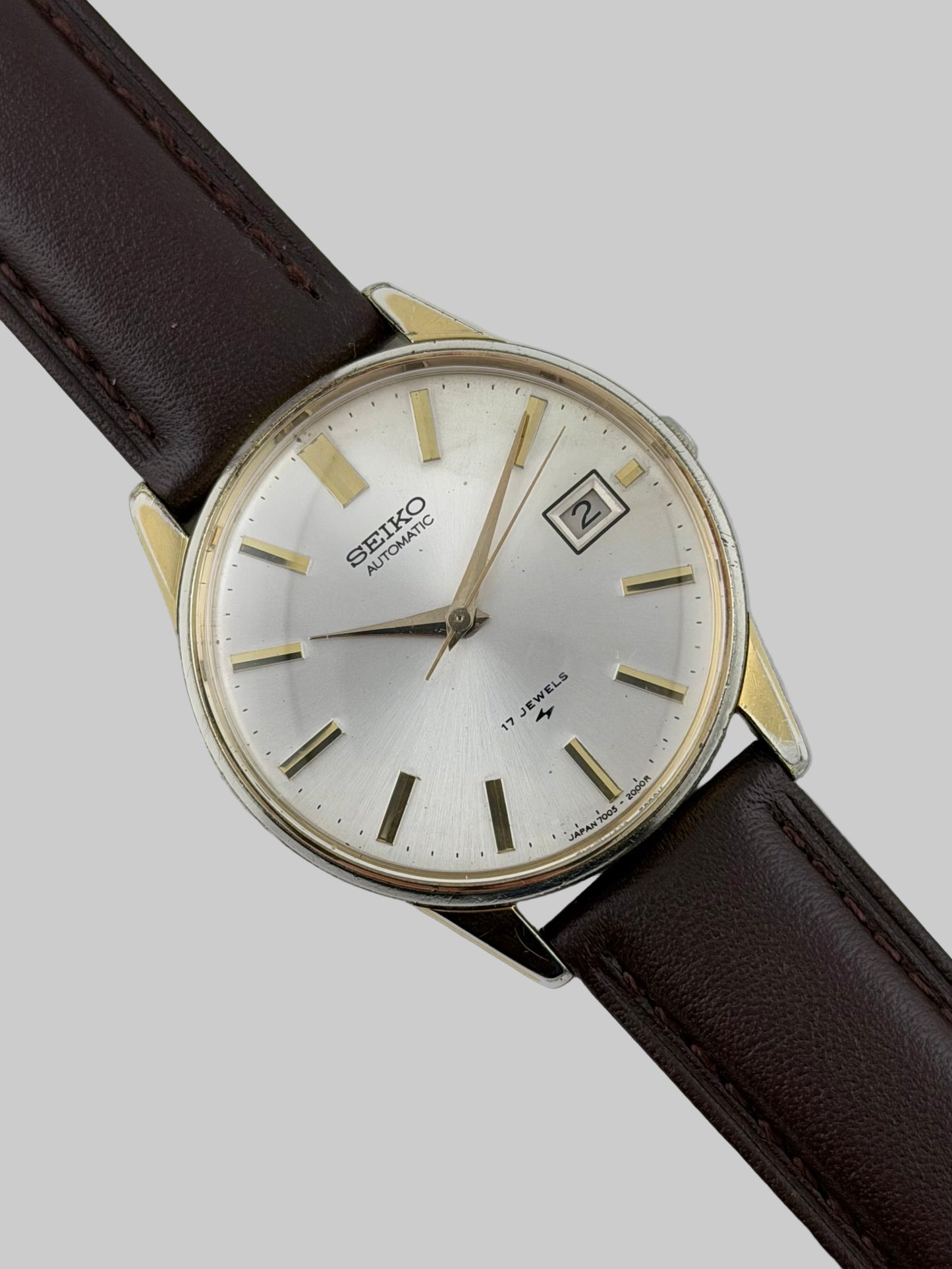 Seiko Automatic Date 17j 7005-2000 - Sunburst Dial