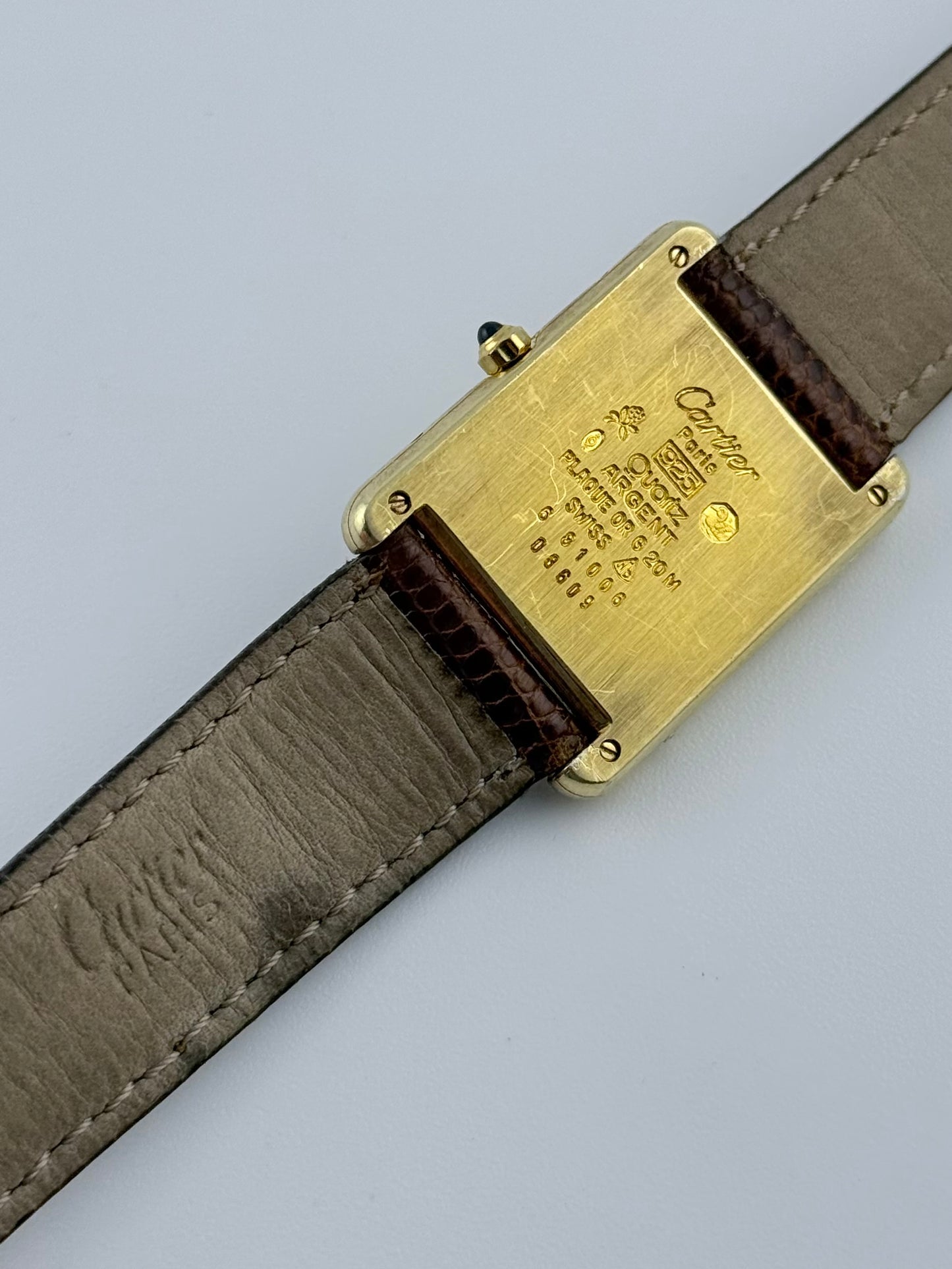 Cartier Must De Tank Quartz - Original Strap, buckle & box