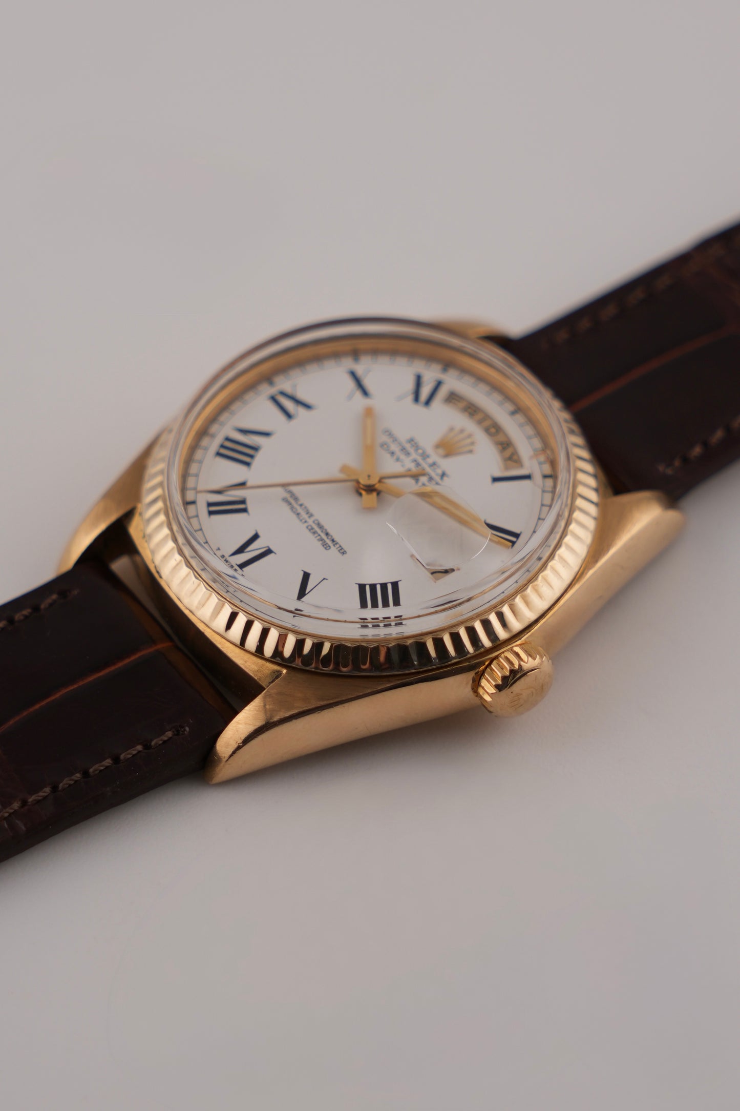 Rolex Oyster Perpetual Day-Date - 1803 Solid 18ct Gold - Rare Buckley Dial