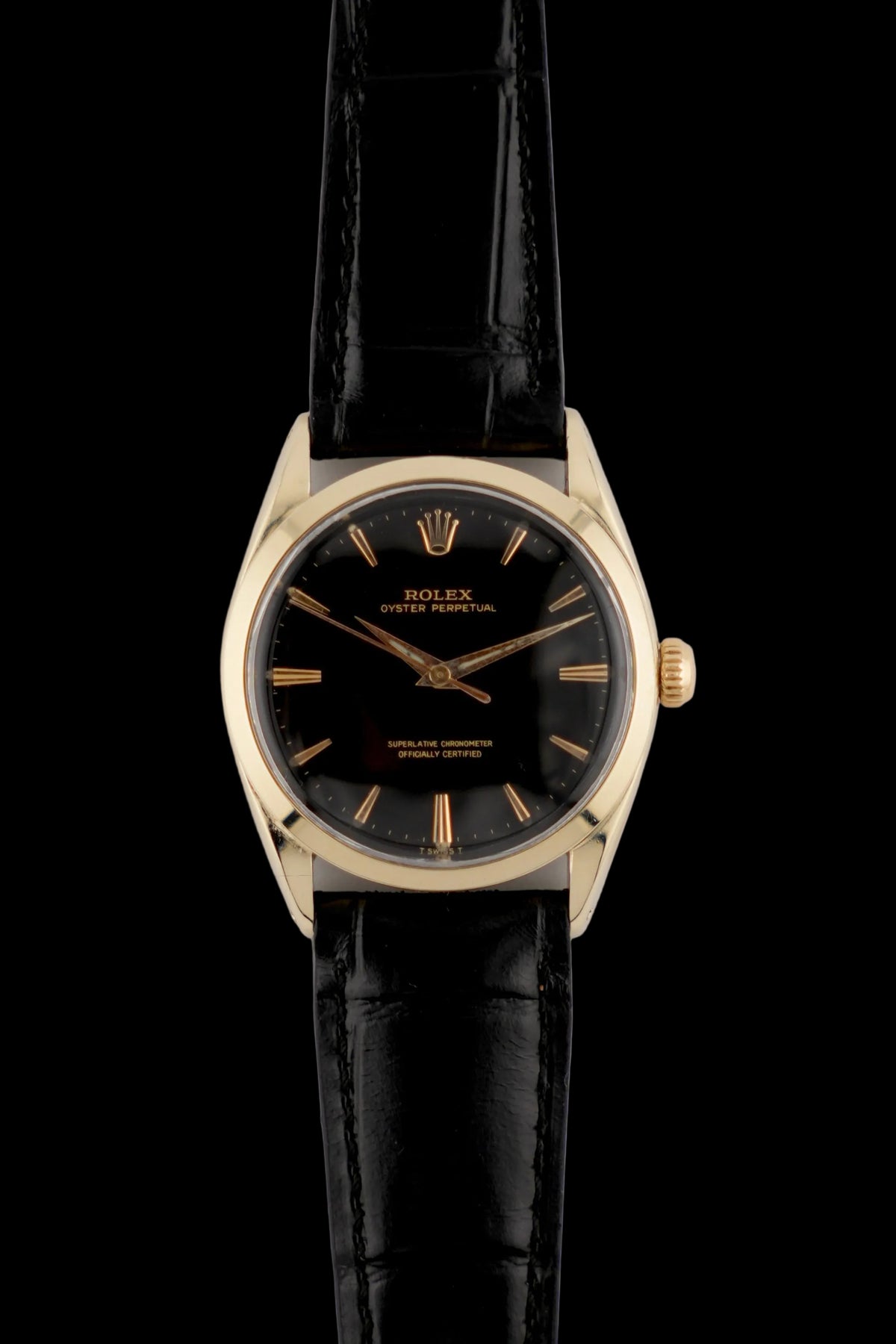 Rolex Oyster Perpetual Automatic Perpetual Chronometer - 1024 - Black Dial - with Papers