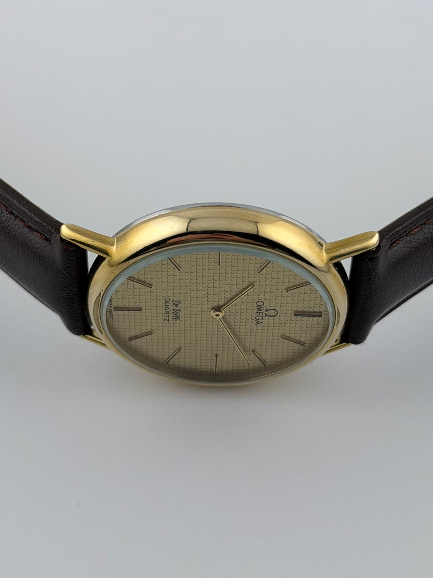 Omega De Ville Quartz 191.0092 Waffle Dial