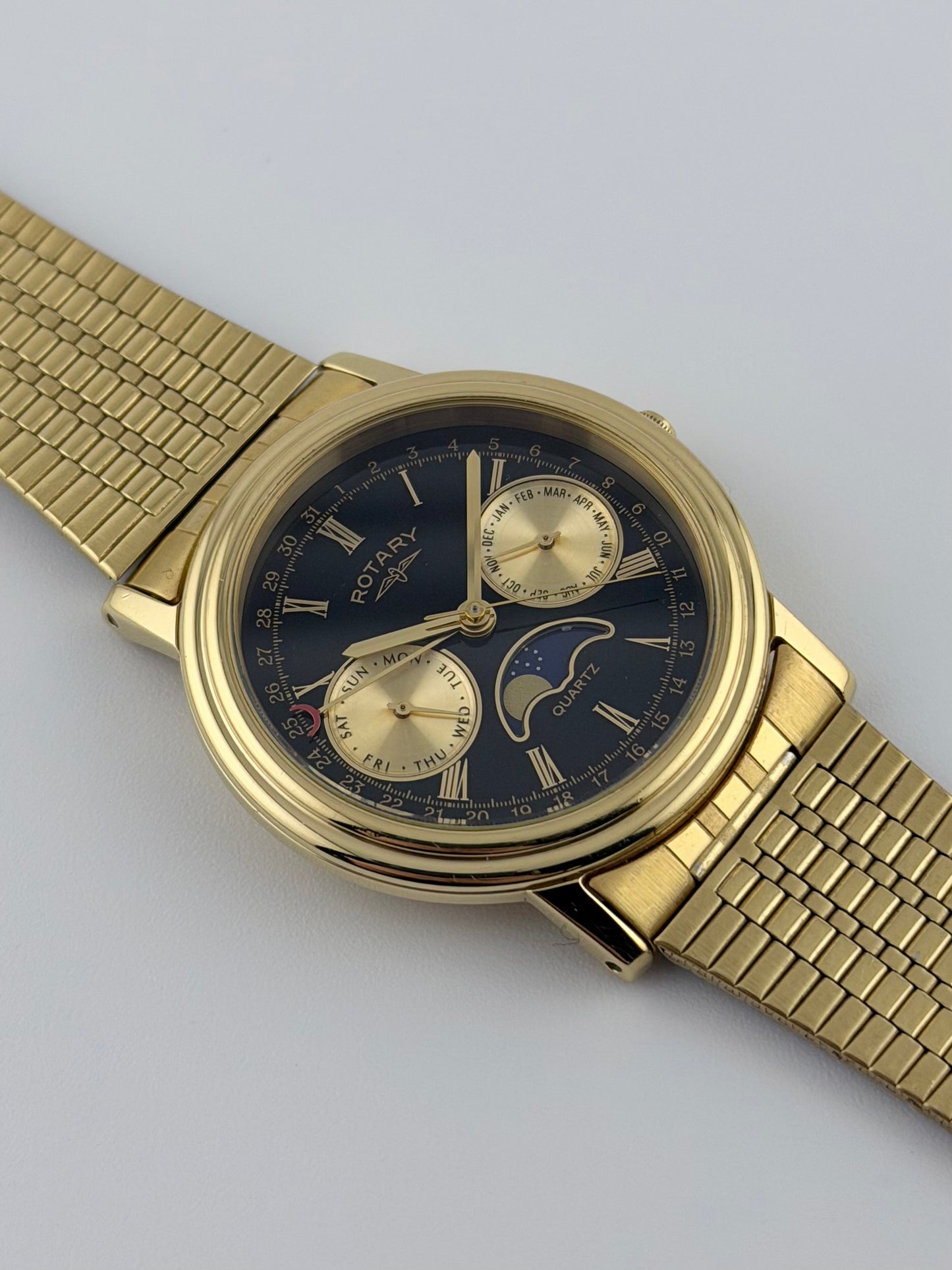 Rotary Moonphase Quartz Day-Date