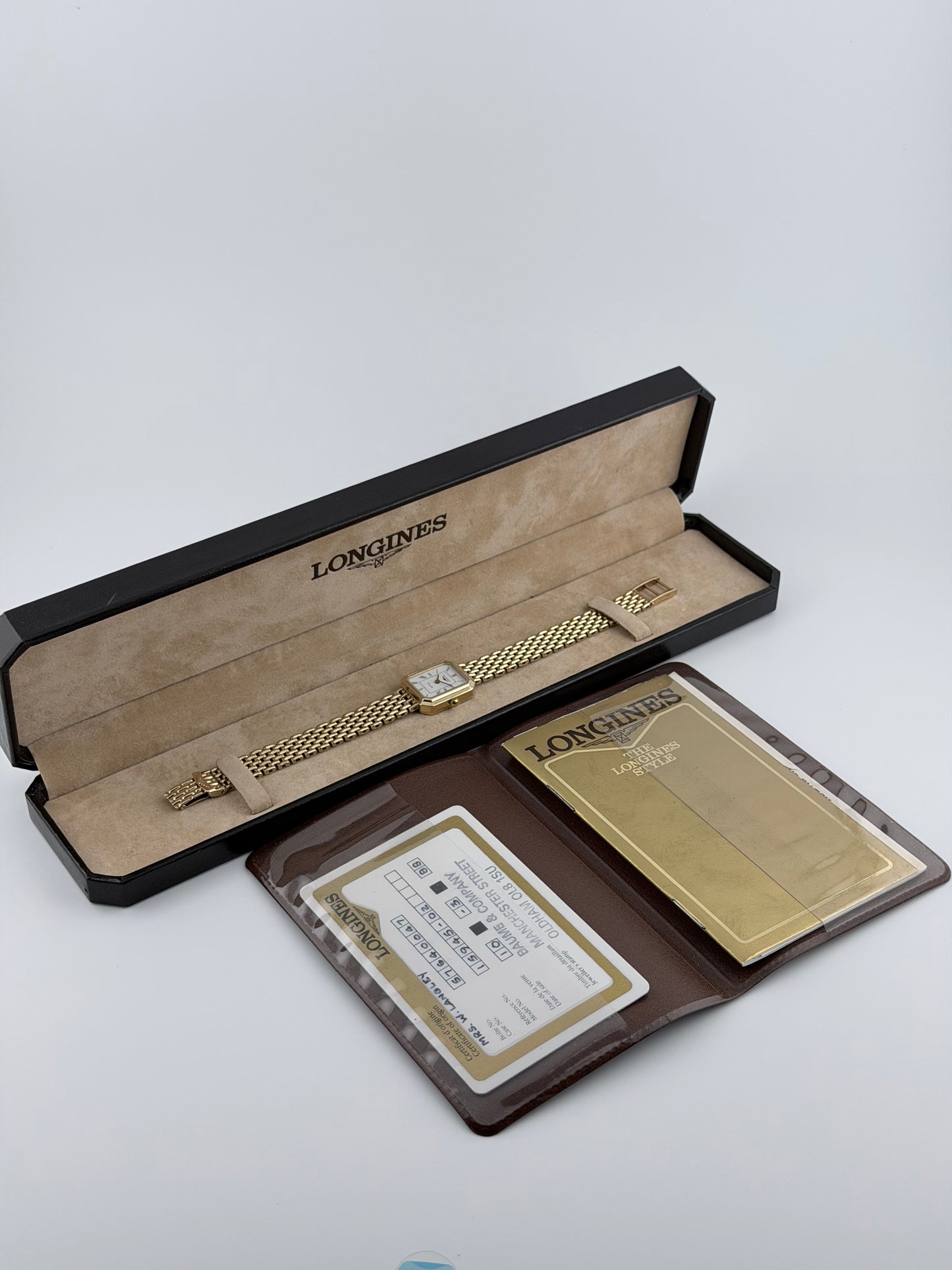 Longines Tank Quartz Solid 9k Gold | Box & Papers | Ladies