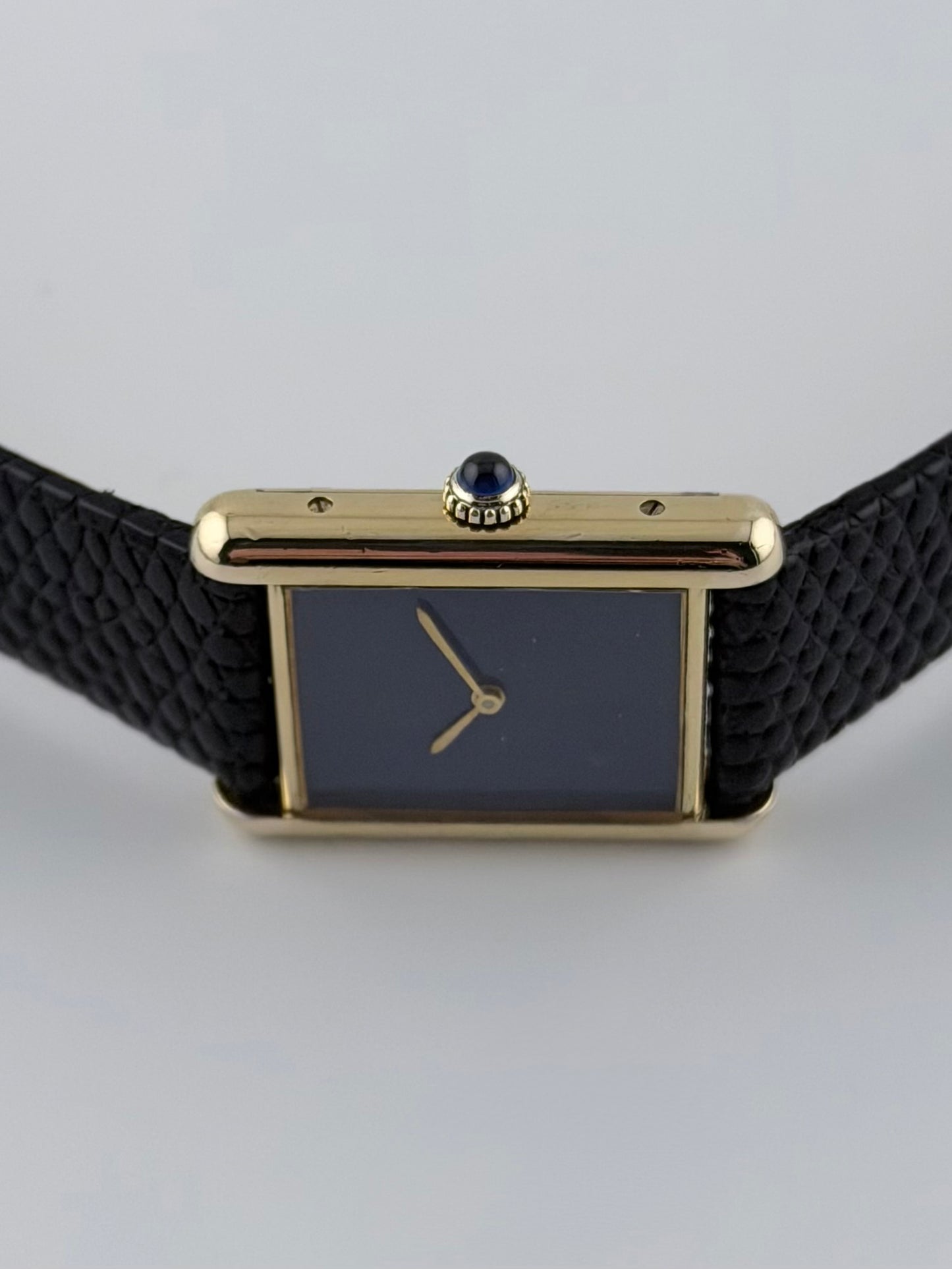 Cartier Must De Paris Tank Quartz - 6 - Lapis Blue Dial - Box & Papers