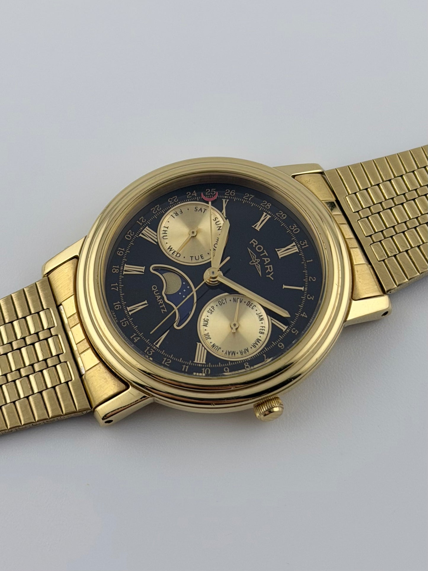 Rotary Moonphase Quartz Day-Date