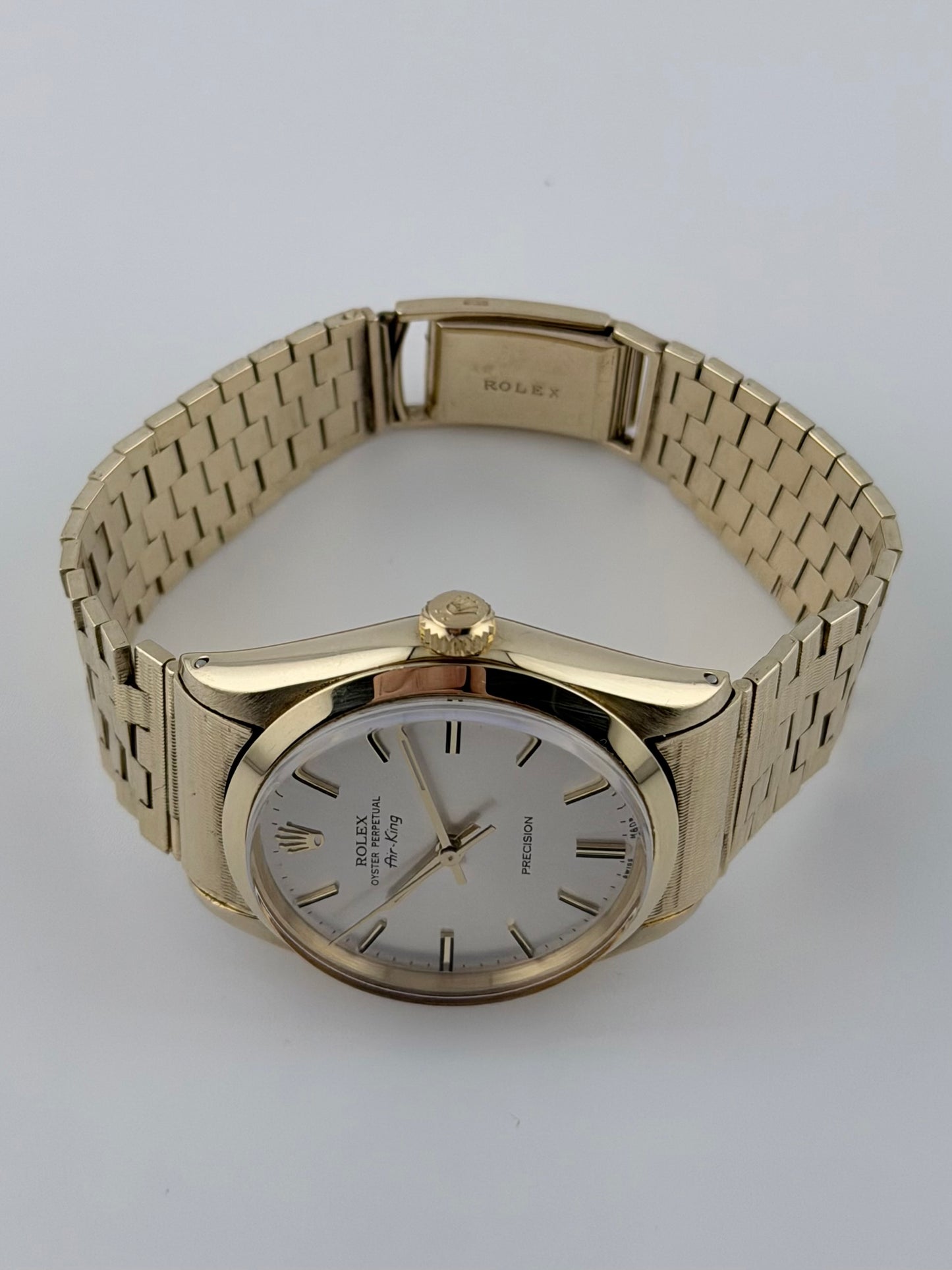 Rolex Air King Automatic - 5500 - Solid 9ct Gold - Ultra Rare Gold Brick Bracelet