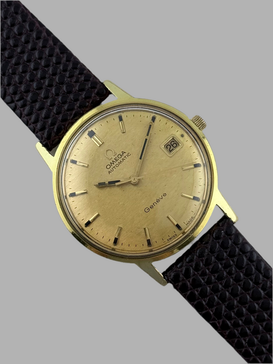 Omega Geneve Automatic Date 166.070 - Shantung Dial