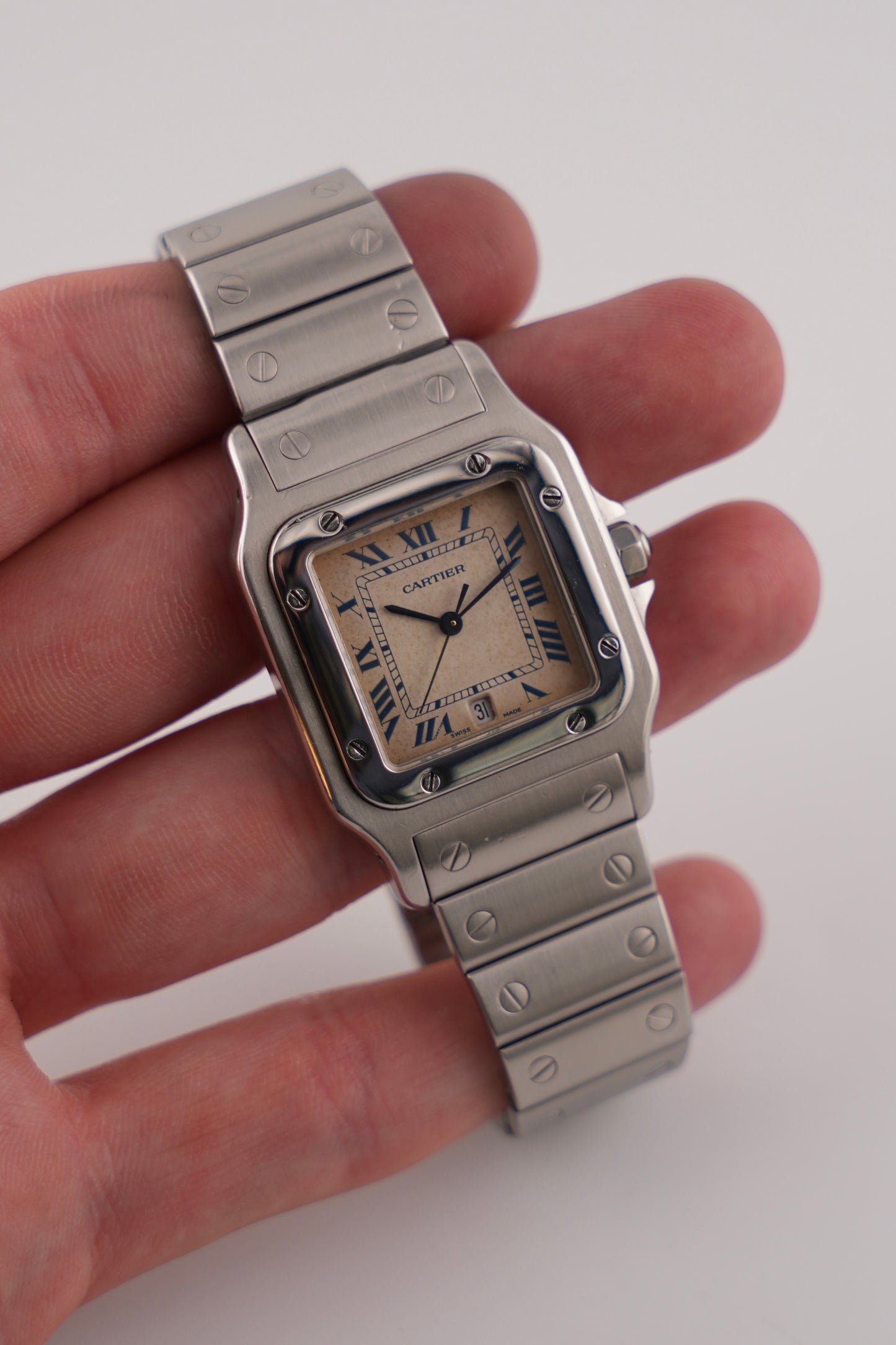 Cartier Santos Galbee Date Quartz - 987901