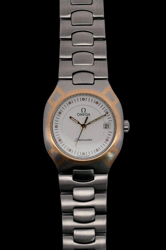 Omega Seamaster Polaris - Quartz - 396.1222 - 18ct Gold & Steel