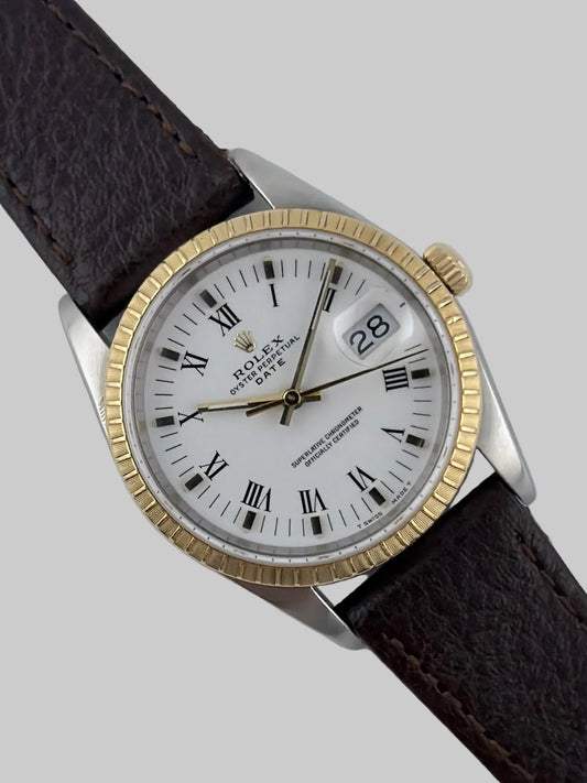 Rolex Oyster Perpetual Date - Two-Tone - 15233 - Rare Buckley Dial