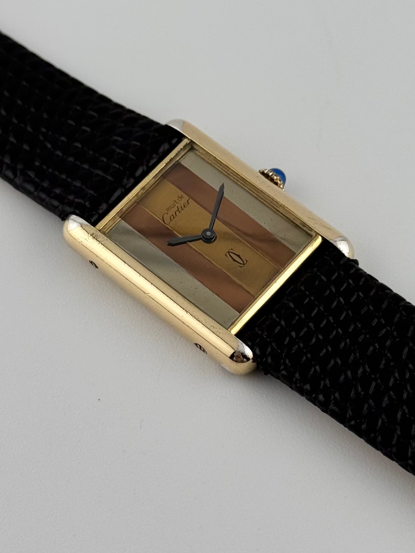 Cartier Must De Paris Tank Manual Wind - 6-168801 Trinity Dial