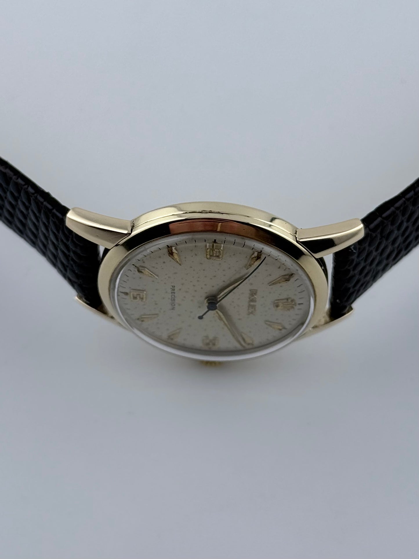 Rolex Precision Manual Wind 9ct Gold - Rare Explorer Dial