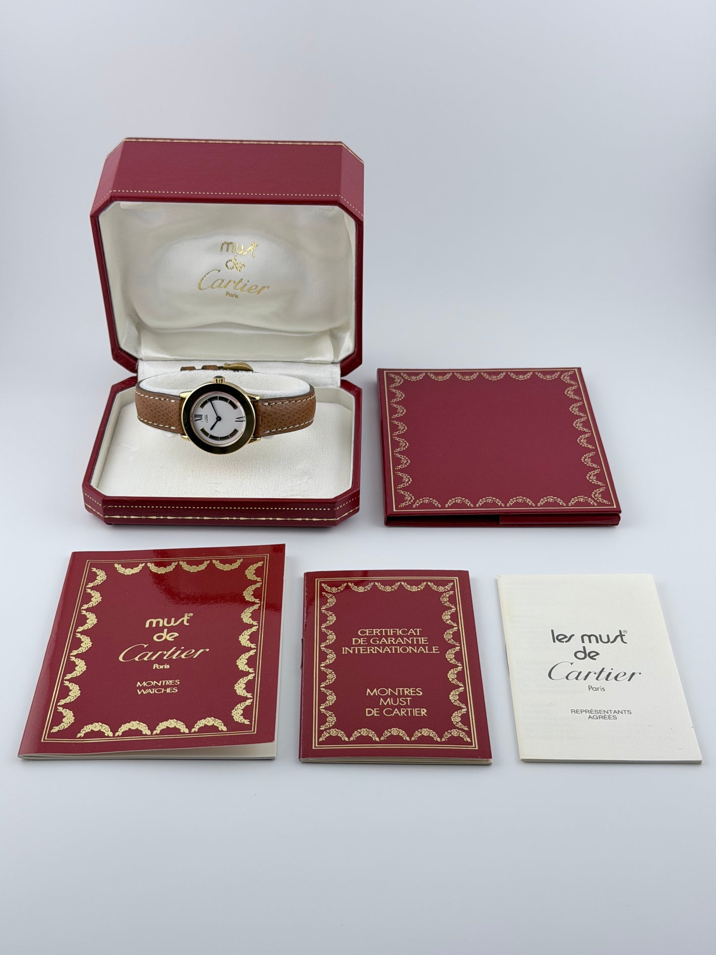 Cartier Must de Ronde Quartz - 1801 Trinity Dial - Box & Papers! - Ladies