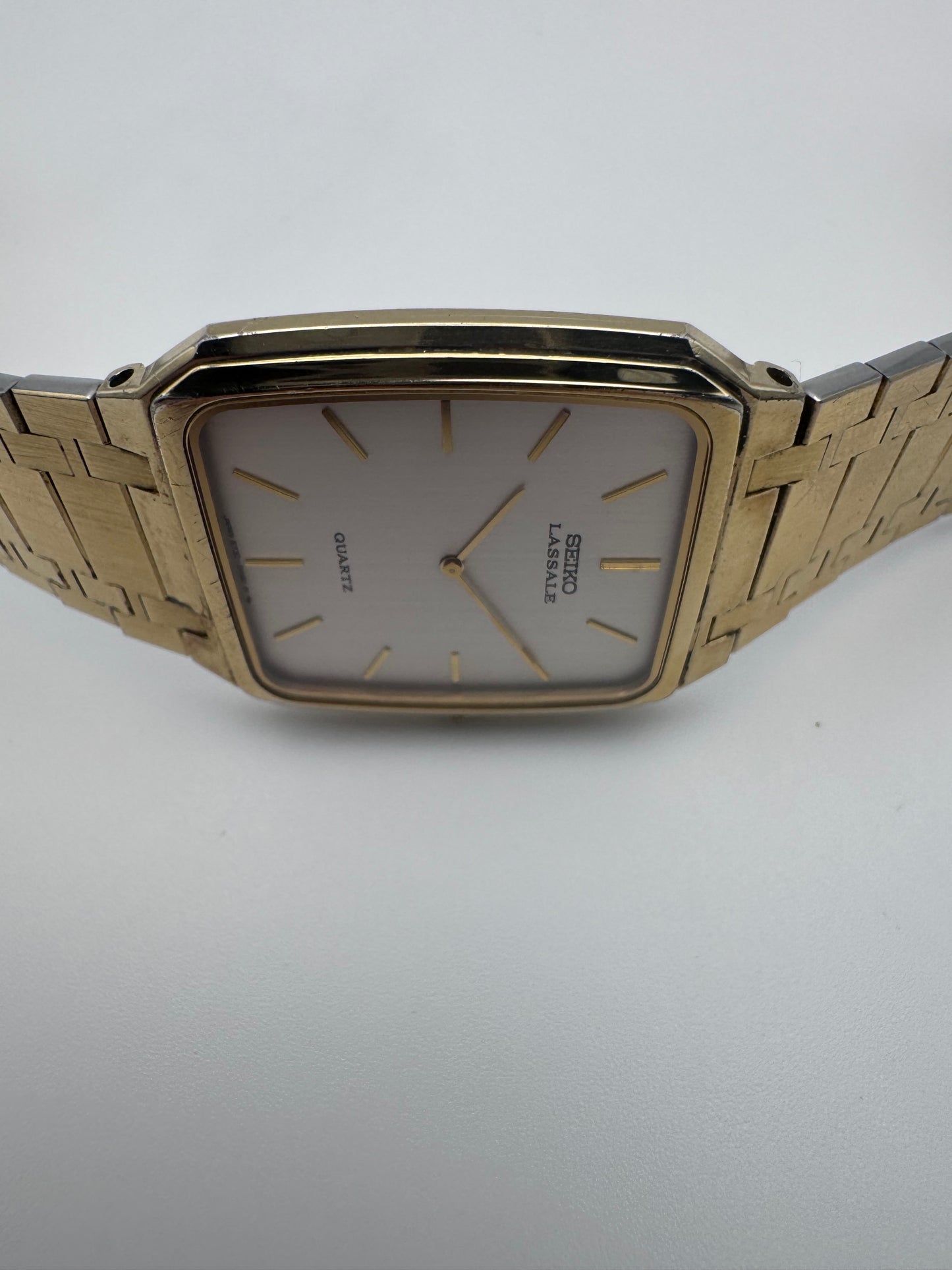 Seiko Lassale Tank Quartz 6730-5249 - Audemars Piguet Style Bracelet