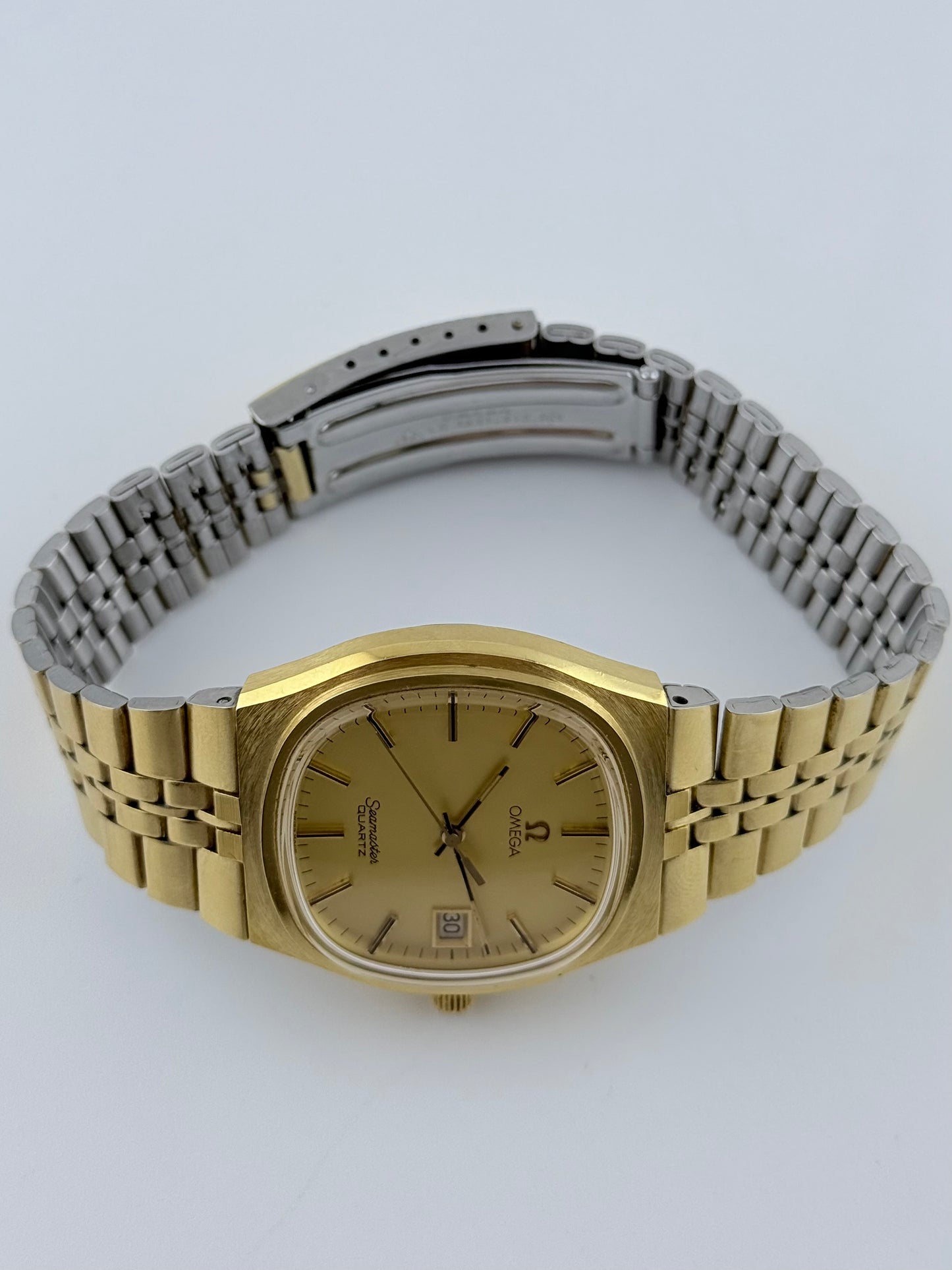 Omega Seamaster Quartz Date 196.0156 - Original Bracelet - FULL SET