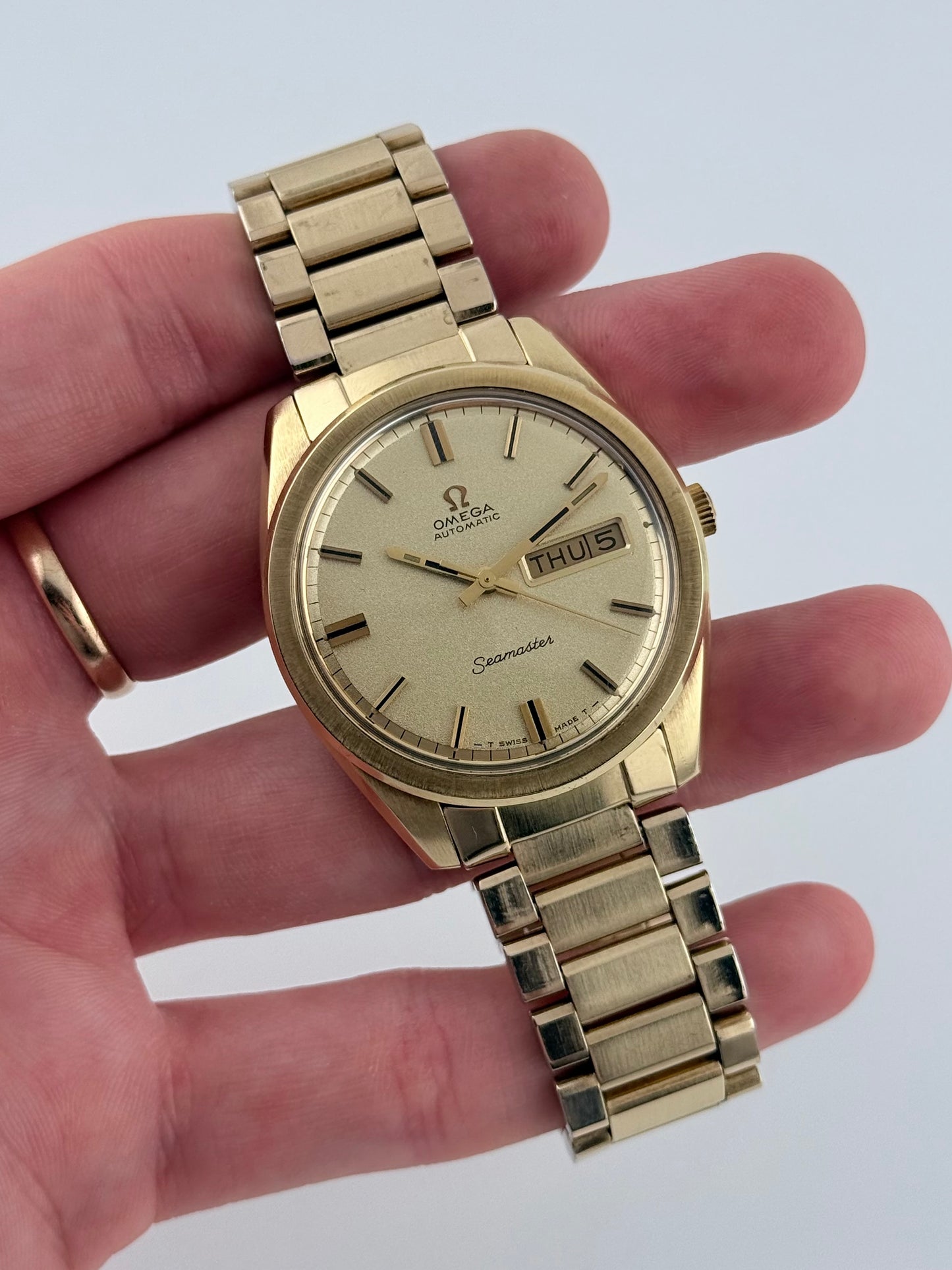 Omega Seamaster Automatic Day-Date Jumbo Pie Pan 166.032
