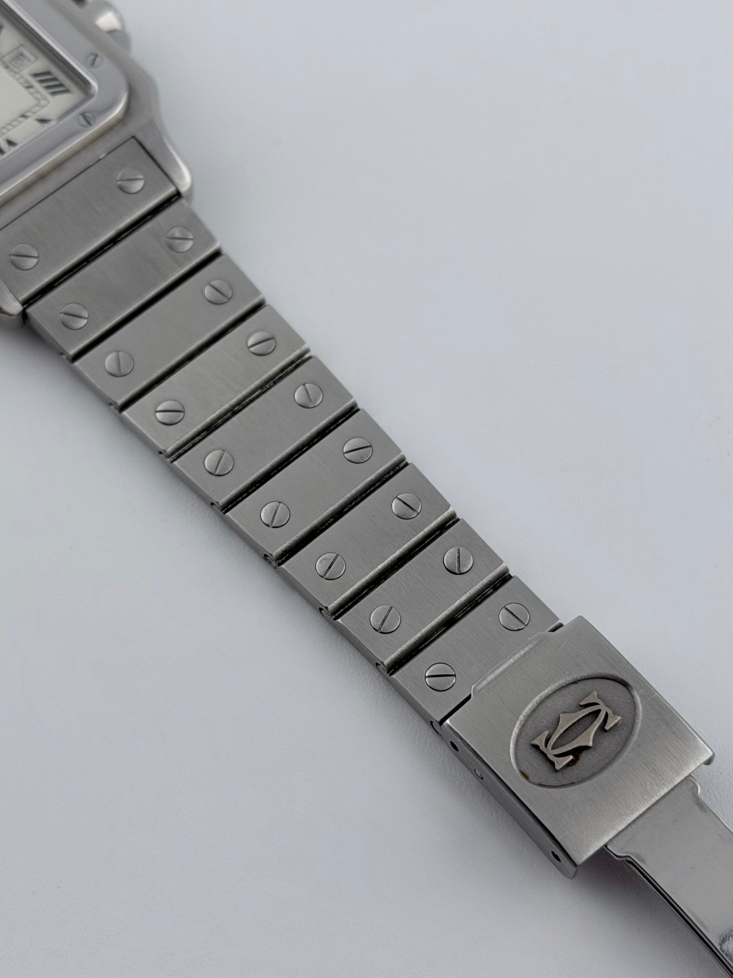 Cartier Santos Carree Automatic Date - 2960 - Rare All Steel
