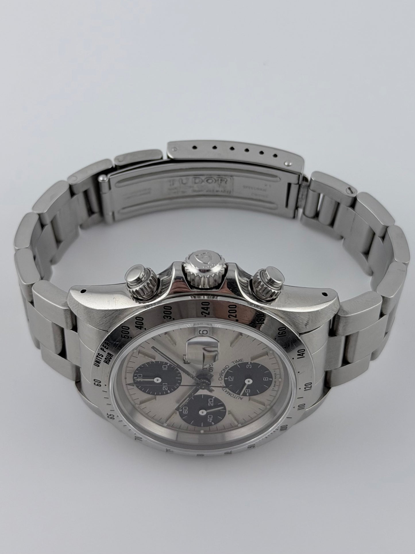 Tudor Oysterdate Automatic Chrono Time - 79280 - Silver Panda Dial - FULL SET!