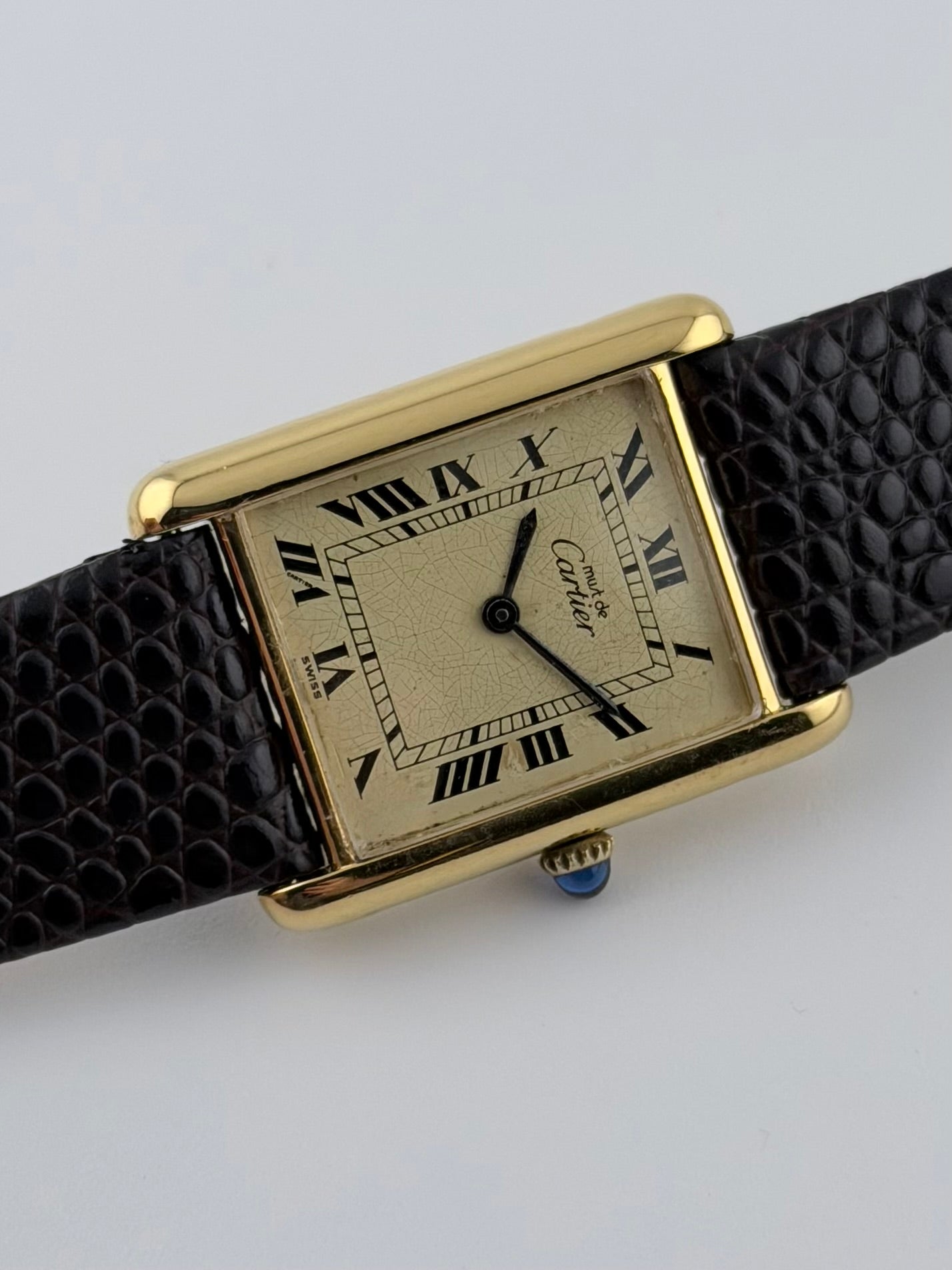 Cartier Must De Paris Tank Manual Wind - 6 - Ivory Dial
