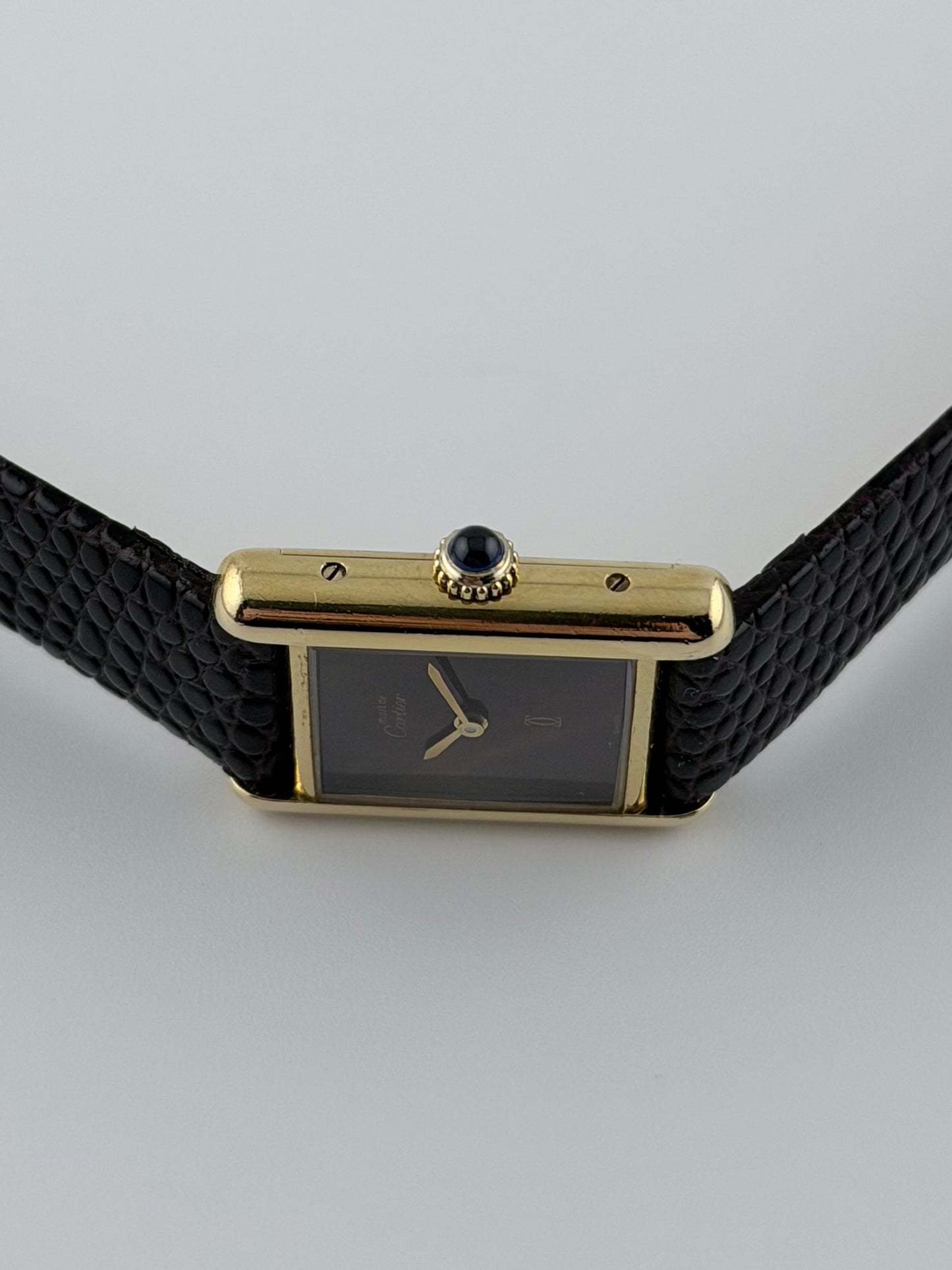 Cartier Must De - Tank Manual Wind - 3 - Wood Dial - Ladies