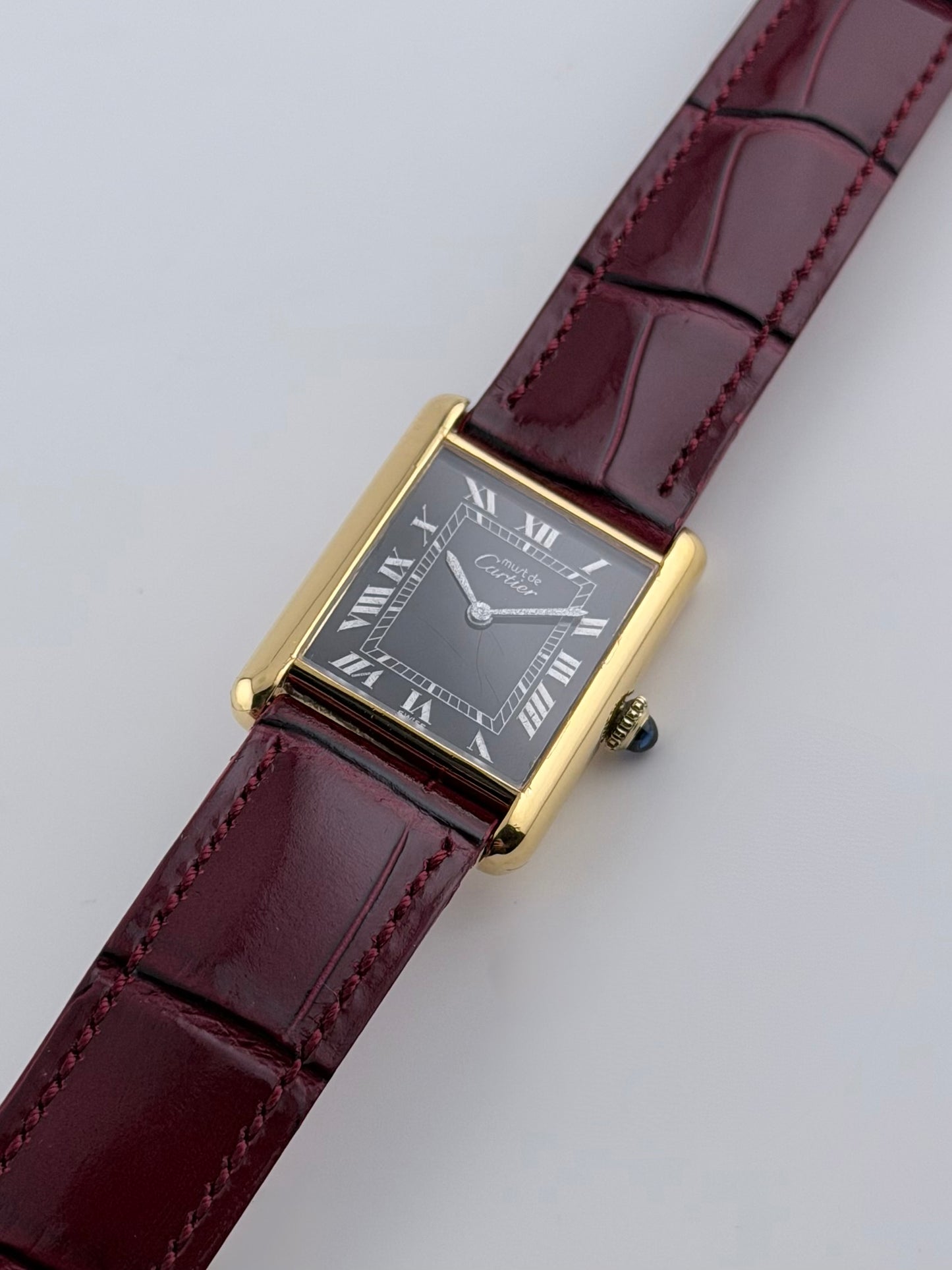 Cartier Must De Tank Manual Wind - 6 - Black Dial