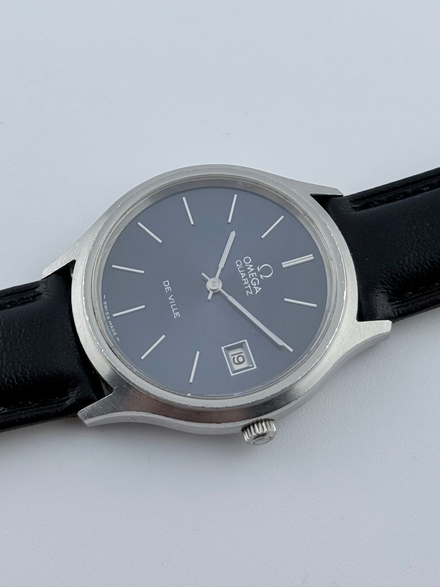 Omega De Ville Quartz Date - 192.0027 - Midnight Blue Sunburst Dial