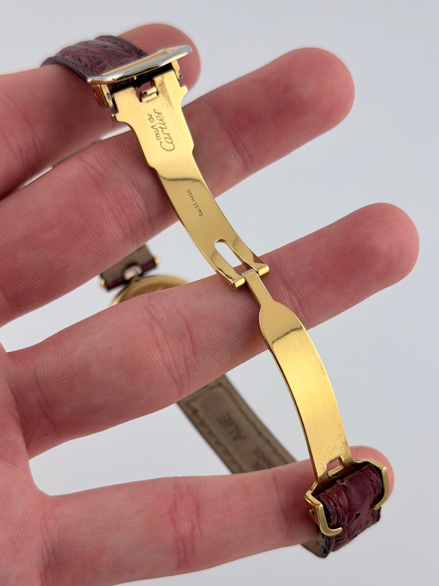 Cartier Must de Vendome Quartz - 18 - Burgundy Dial