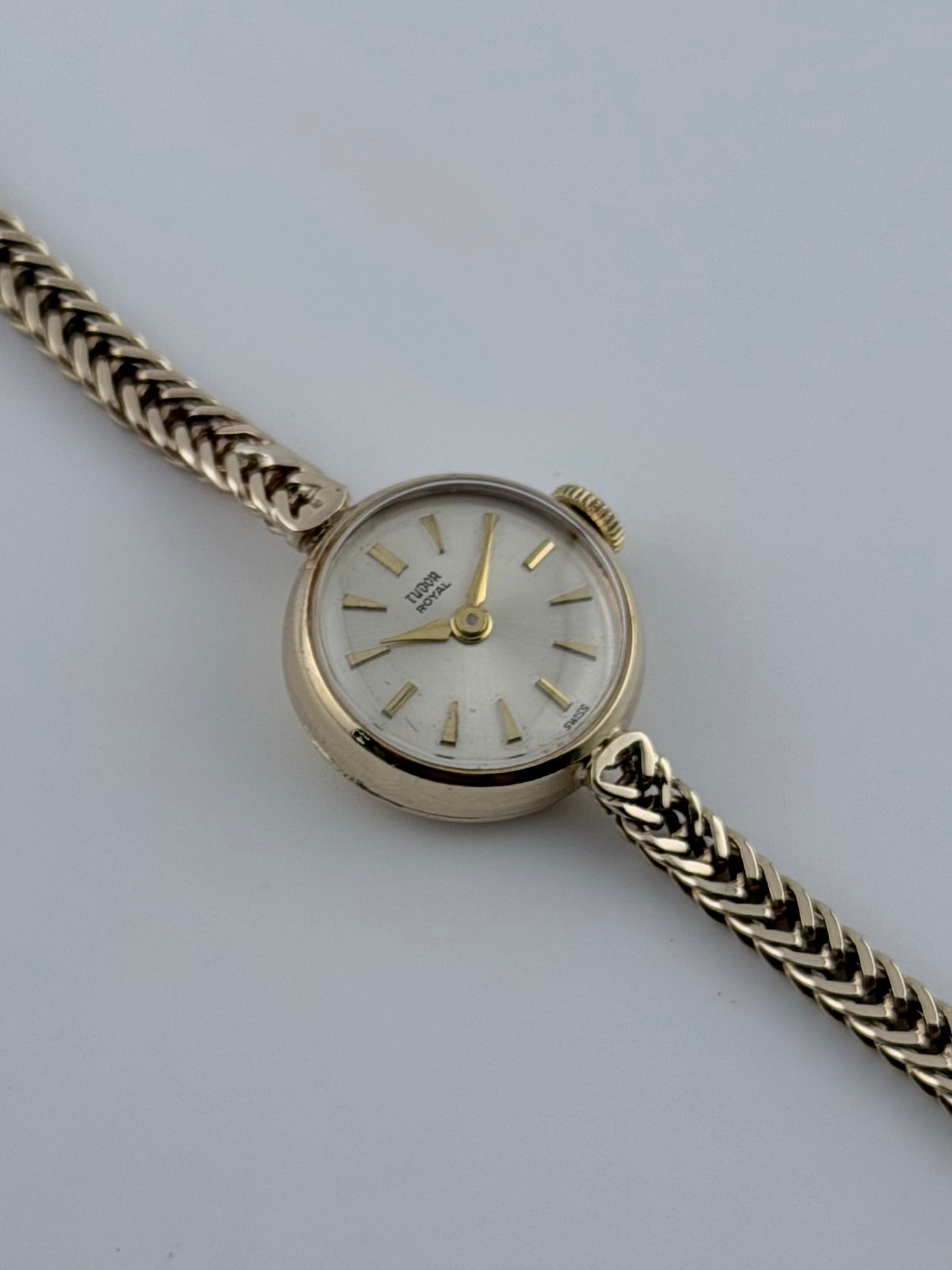Tudor Royal/Rolex 9ct Manual Wind - Ladies - RARE - original Box, Rolex Case, Bracelet & Crown