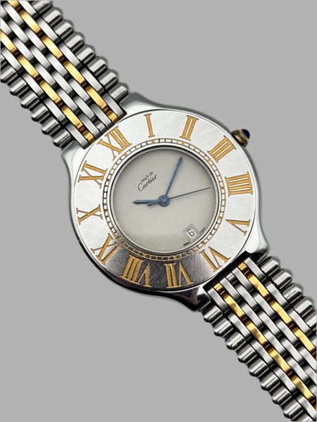 Cartier Must De 21 W10073F4 6コマ Must De Cartier 21 Quartz XL - Gents Size - 9011 – The Wrist Watcher