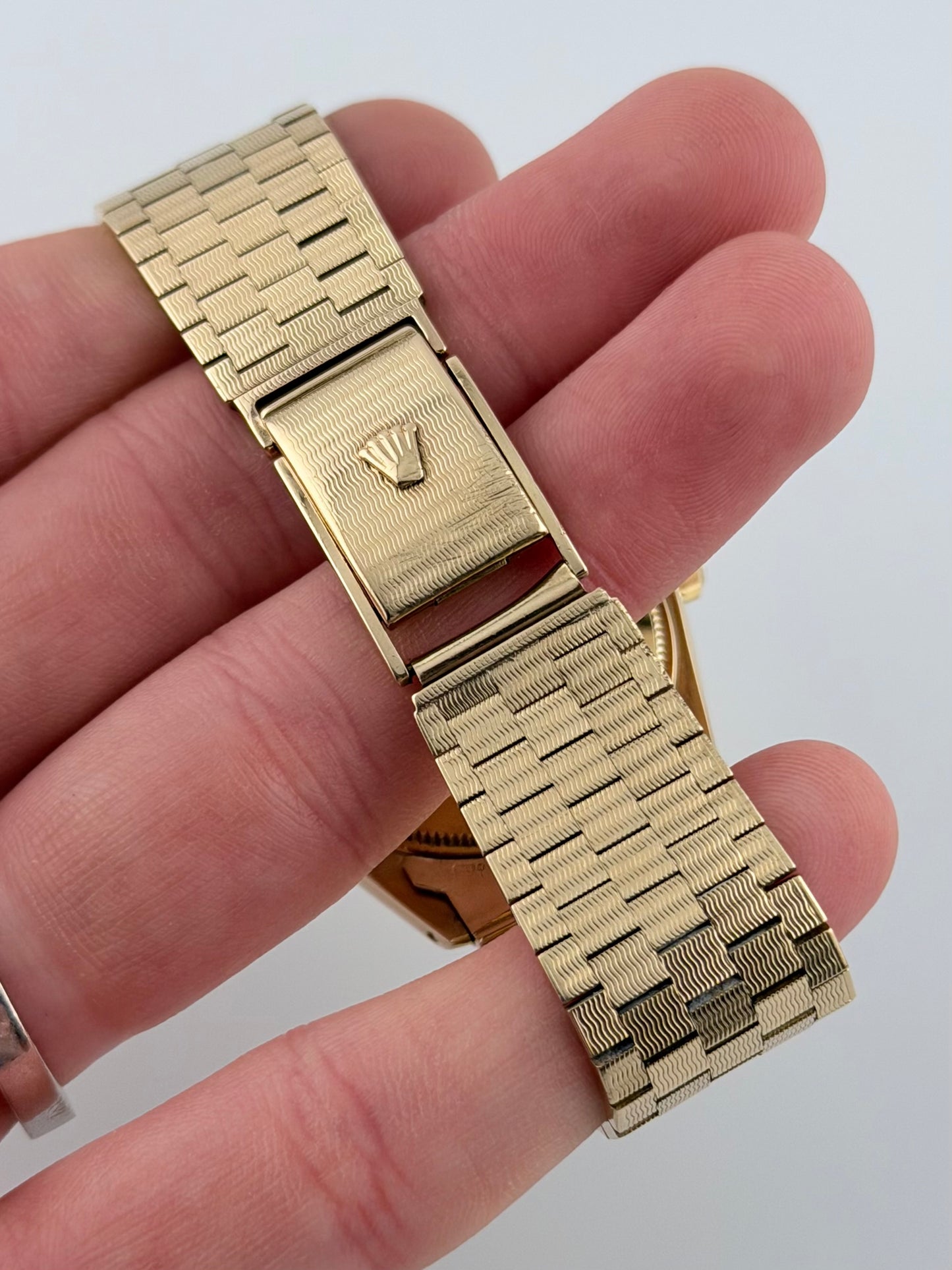 Rolex Air King Automatic - 5500 - Solid 9ct Gold - Ultra Rare Gold Brick Bracelet