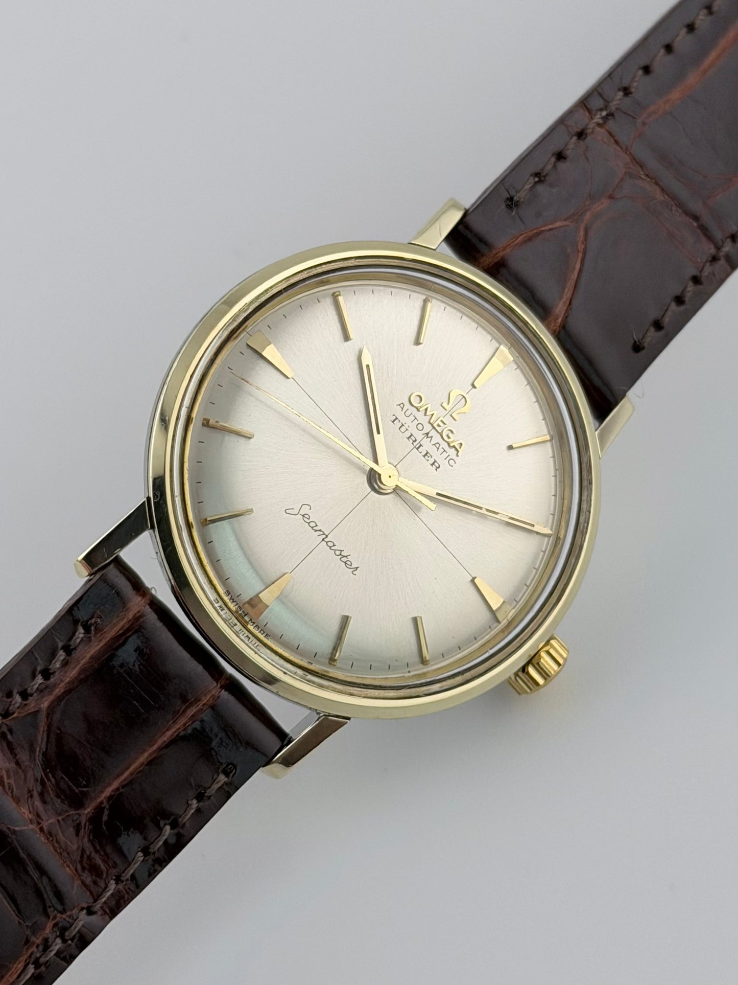 Omega Seamaster Automatic 14765 - Cross Hair - Rare Turler Signed