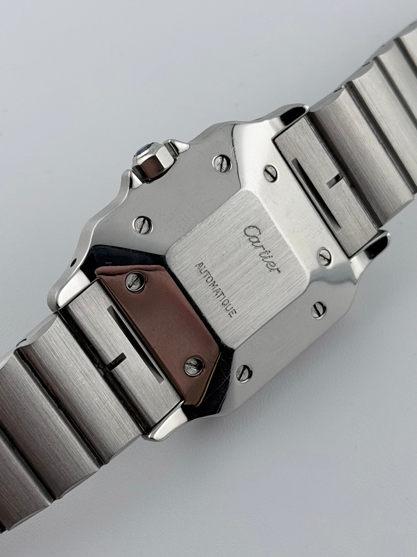Cartier Santos Carree Automatic Date - 2960 - Rare All Steel