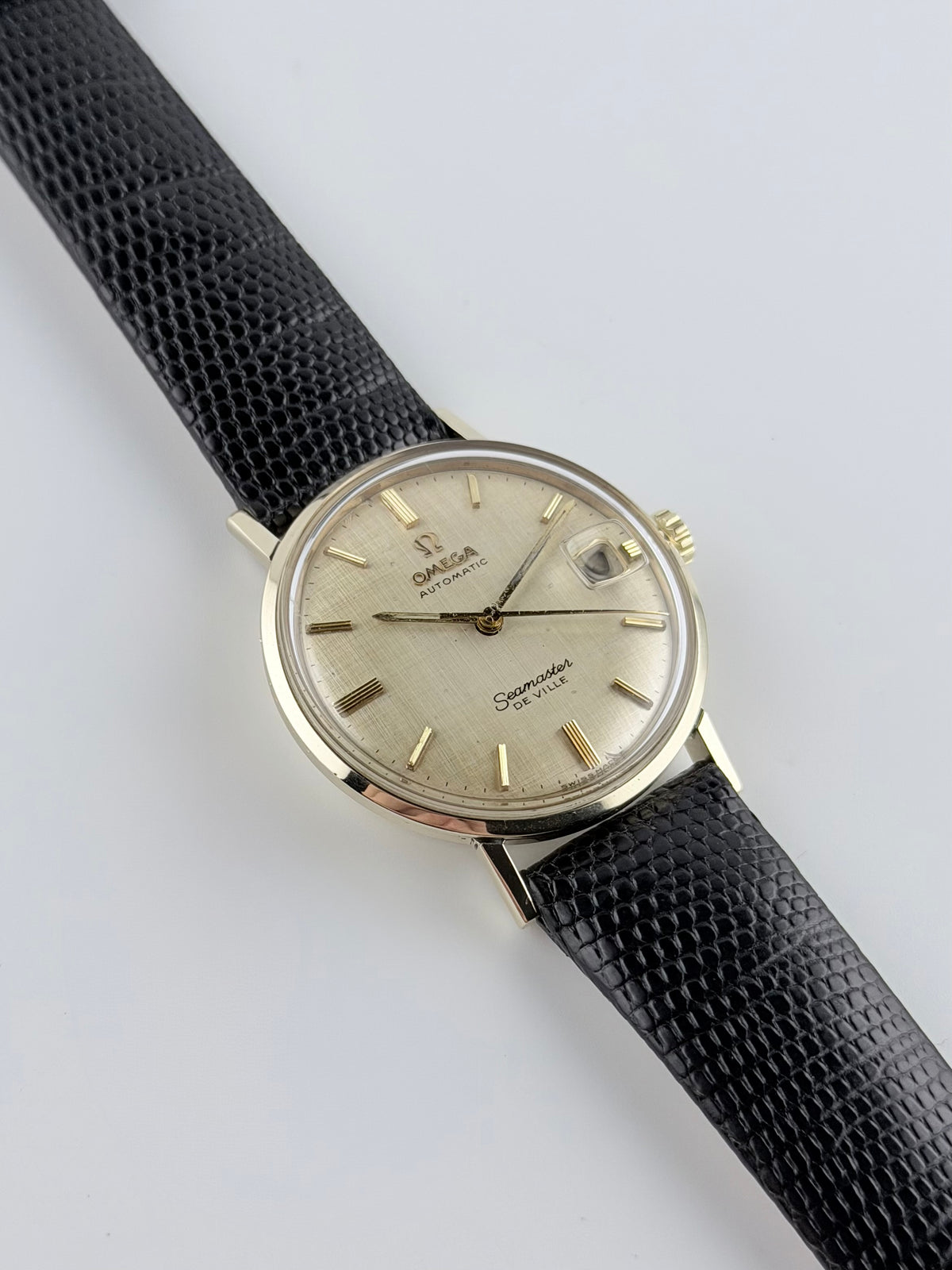 Omega Seamaster De Ville Automatic Linen Dial - 14ct Gold - KL6610