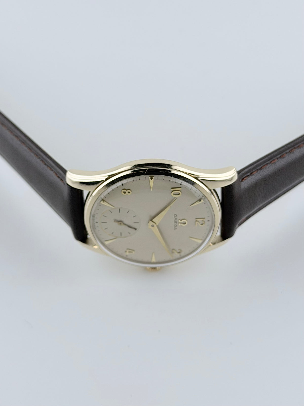 Omega Manual Wind 9ct Gold Sub Secs - ALD 927767