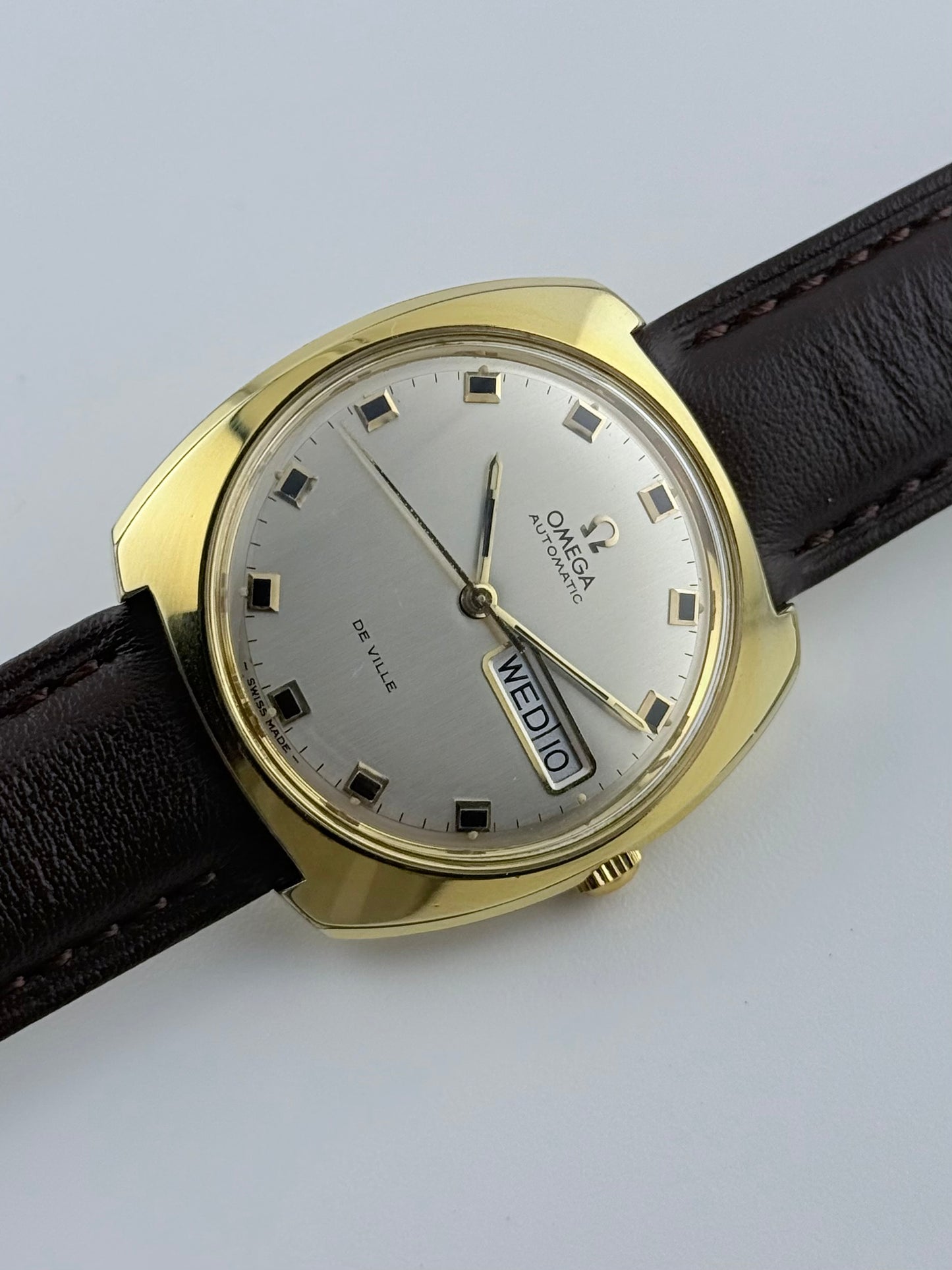 Omega DeVille Automatic Day Date 166.053 - Box and Papers