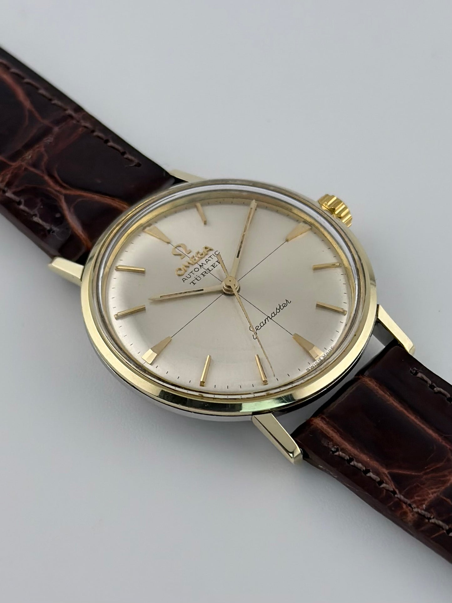Omega Seamaster Automatic 14765 - Cross Hair - Rare Turler Signed