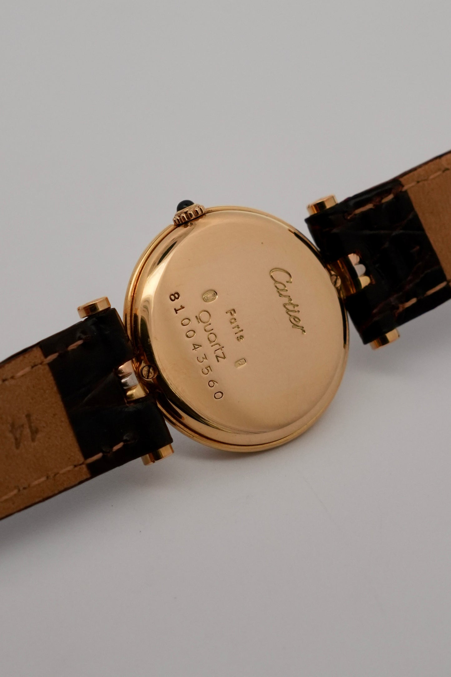 Cartier must de Vendôme Quartz - 8100 - 18ct solid gold Trinity - Full SET! - Ladies