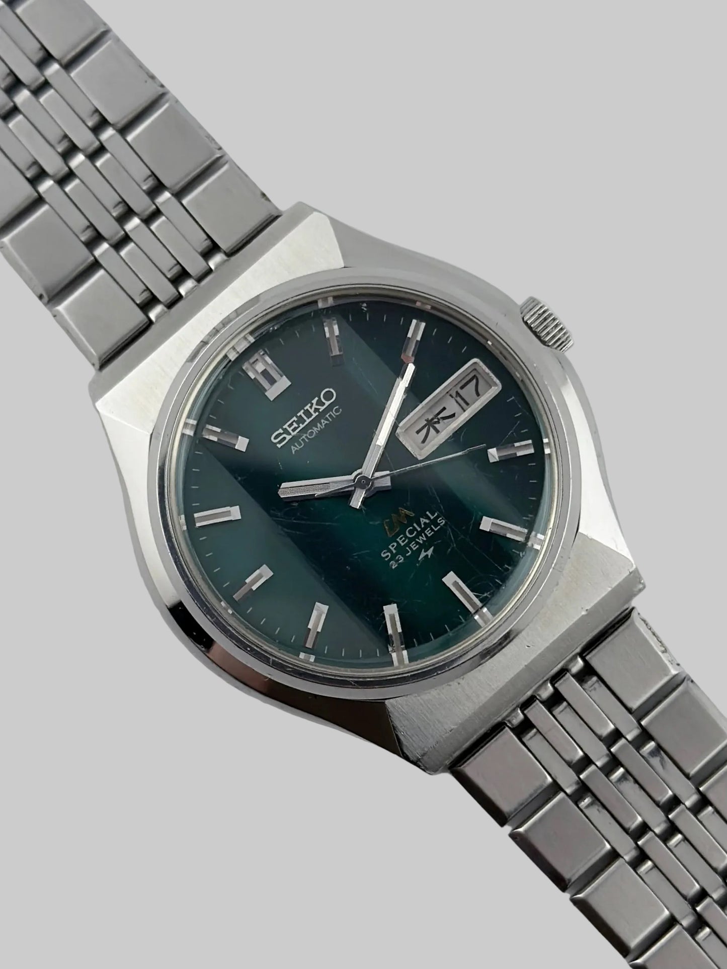 Seiko Lord Matic Special - 5216-7040 - JDM - Faceted Crystal - Rare