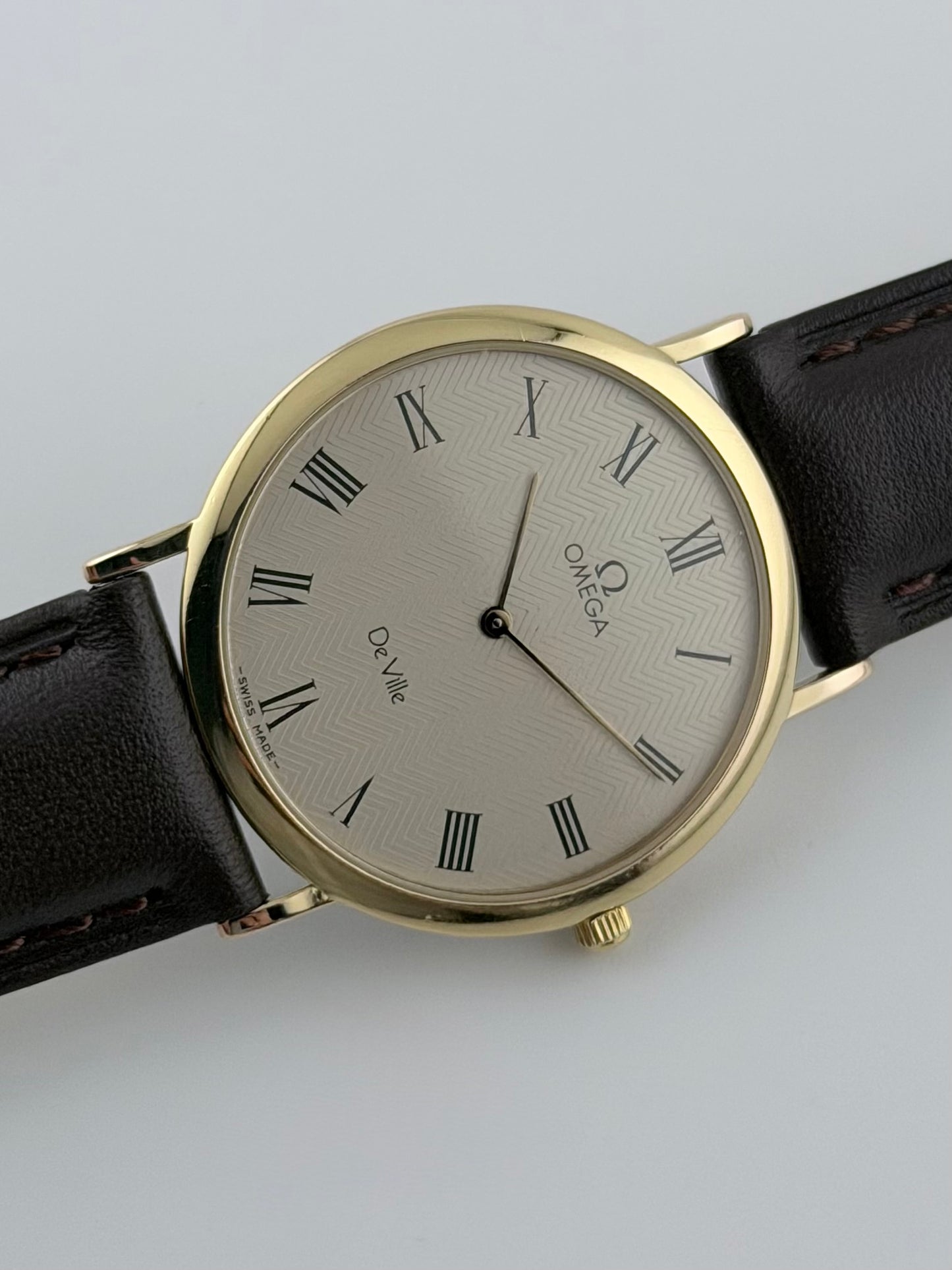 Omega De Ville Quartz 195.0075 - Herringbone Dial
