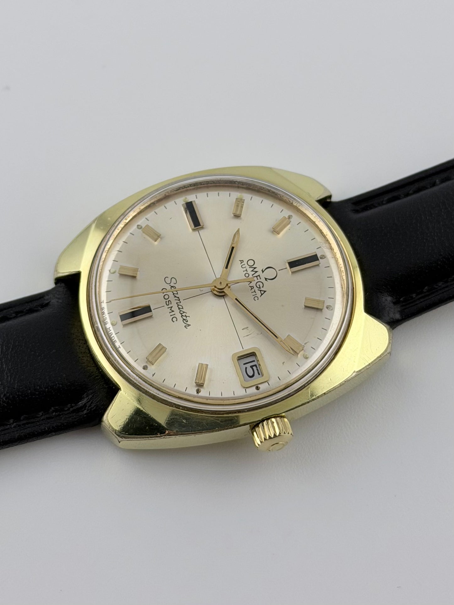 Omega Seamaster Cosmic Rare Crosshair Dial 166.022 Box and Papers